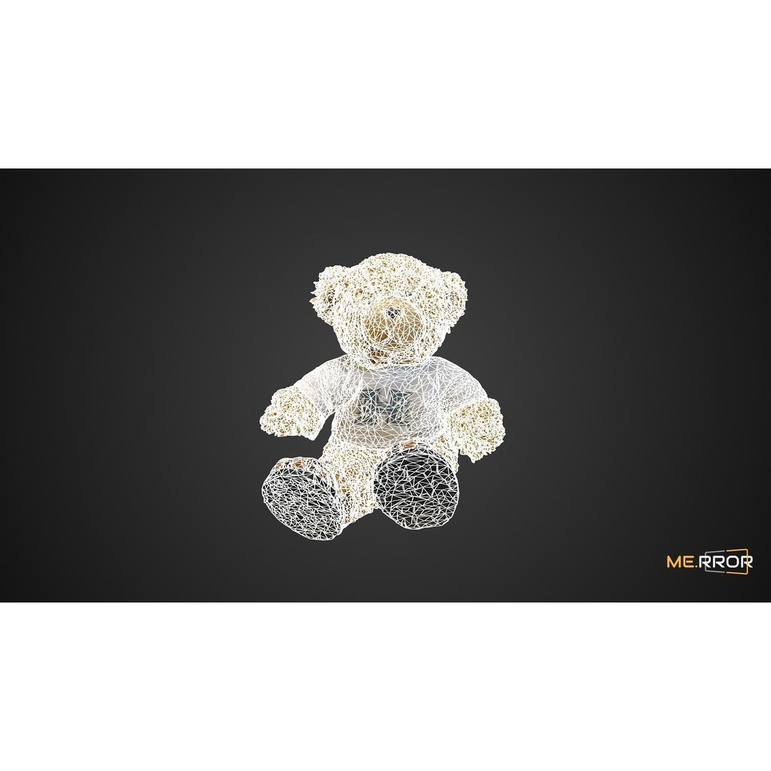 Teddy Bear 3D Model – Cute Cartoon Character, FBX, PBR Textures - View 4