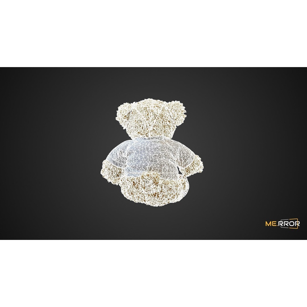 Teddy Bear 3D Model – Cute Cartoon Character, FBX, PBR Textures - View 6