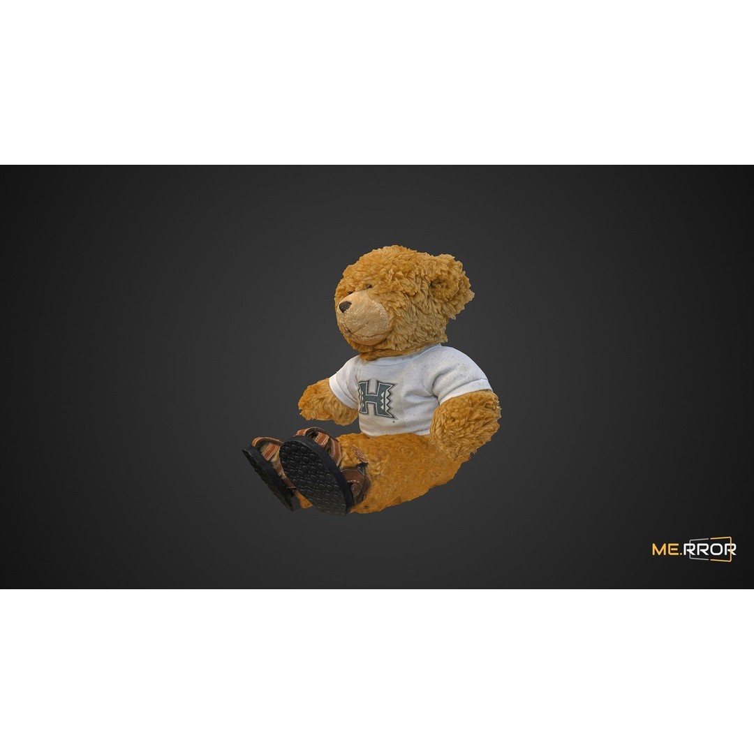 Teddy Bear 3D Model – Cute Cartoon Character, FBX, PBR Textures - View 8