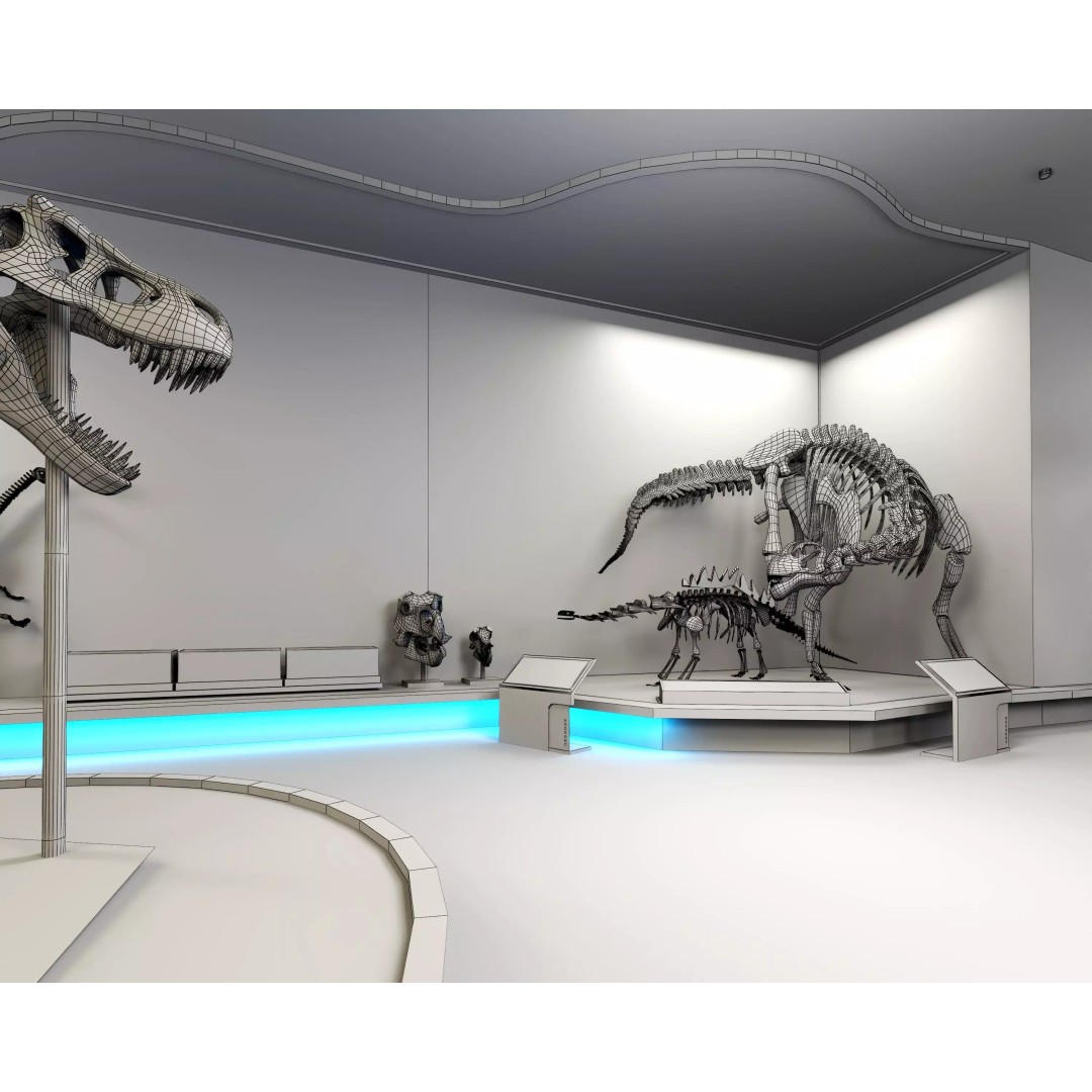 Spinosaurus 3D Model – Low Poly Dinosaur Asset, FBX & OBJ - View 14