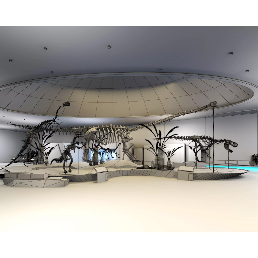 Spinosaurus 3D Model – Low Poly Dinosaur Asset, FBX & OBJ - View 15
