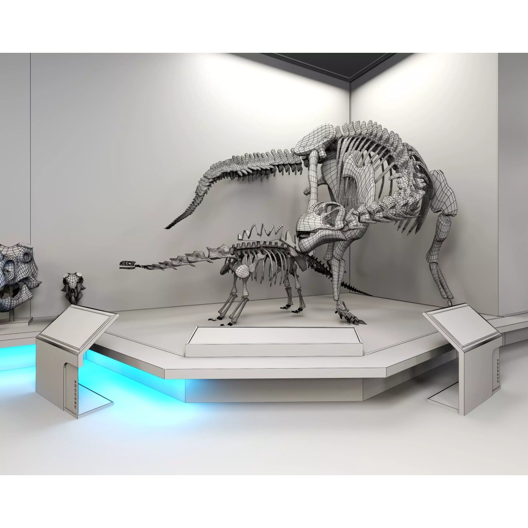 Spinosaurus 3D Model – Low Poly Dinosaur Asset, FBX & OBJ - View 18