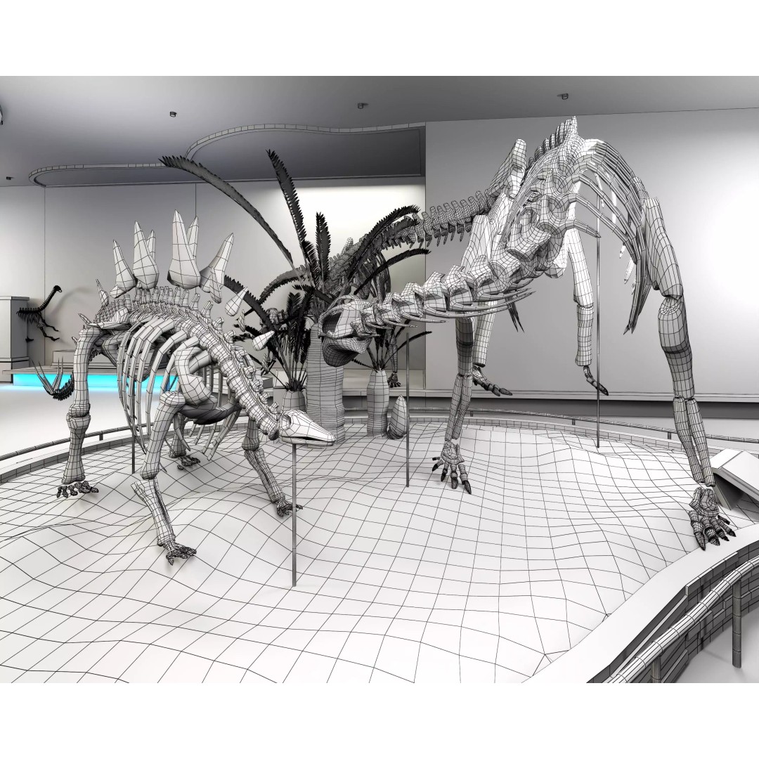 Spinosaurus 3D Model – Low Poly Dinosaur Asset, FBX & OBJ - View 19