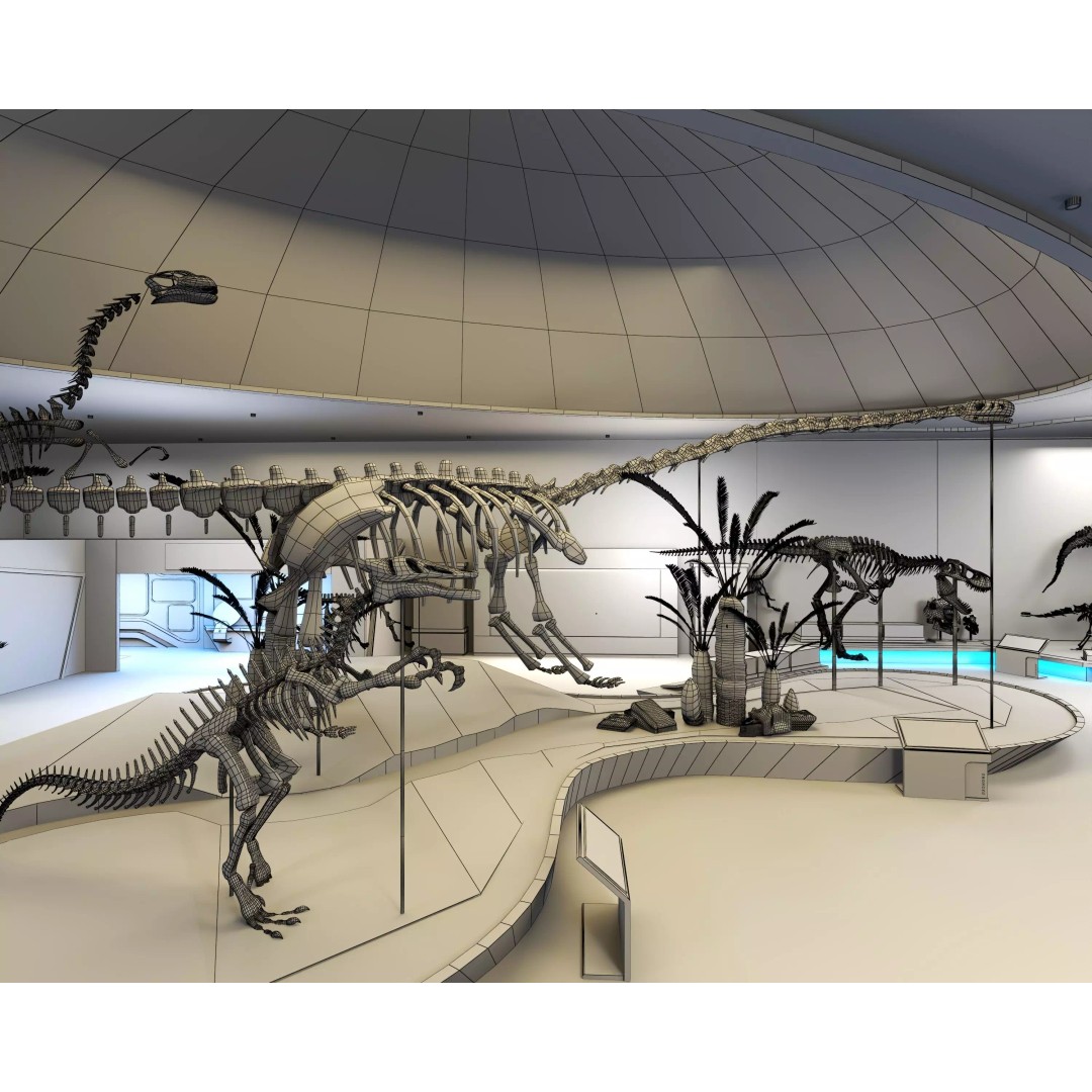 Spinosaurus 3D Model – Low Poly Dinosaur Asset, FBX & OBJ - View 21