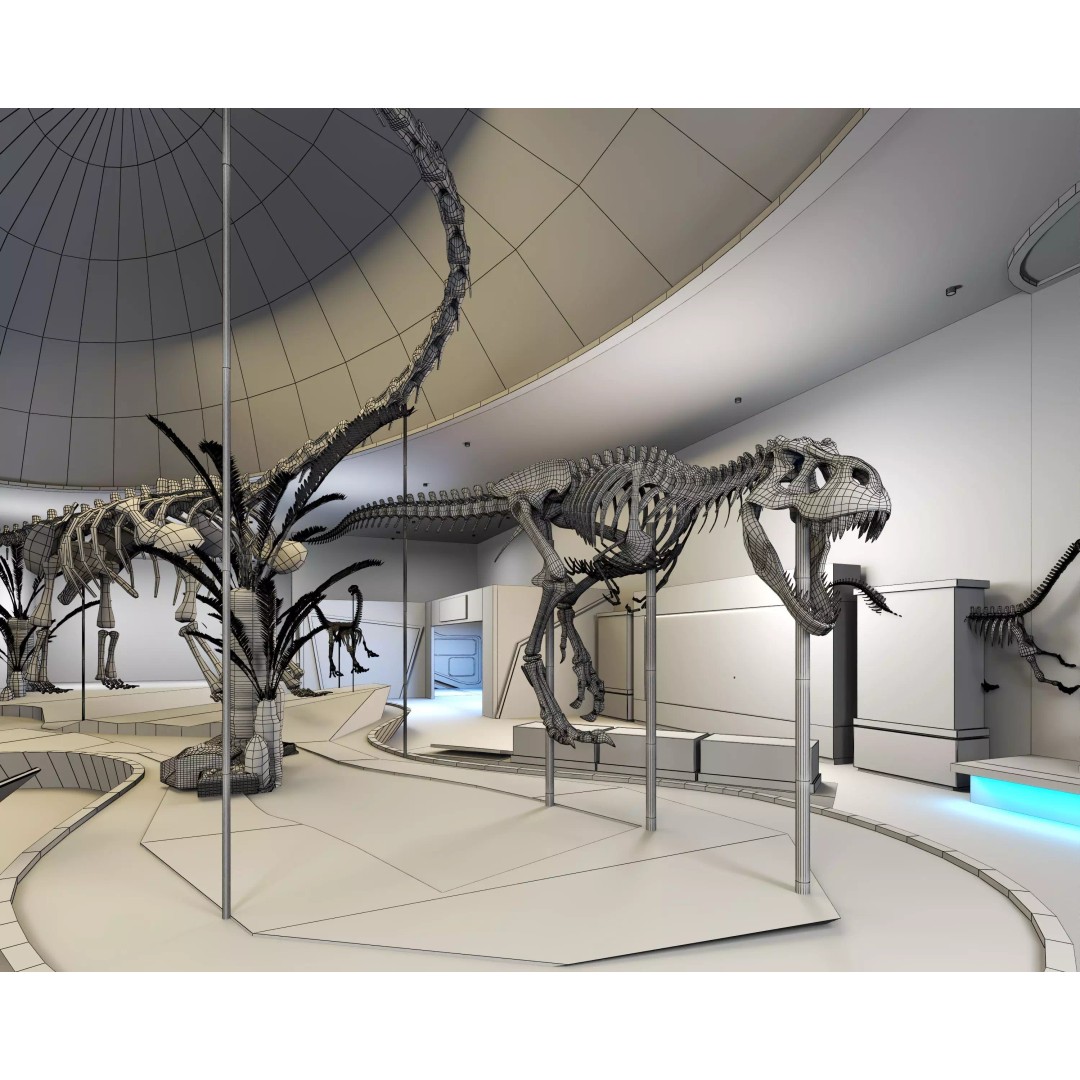 Spinosaurus 3D Model – Low Poly Dinosaur Asset, FBX & OBJ - View 22
