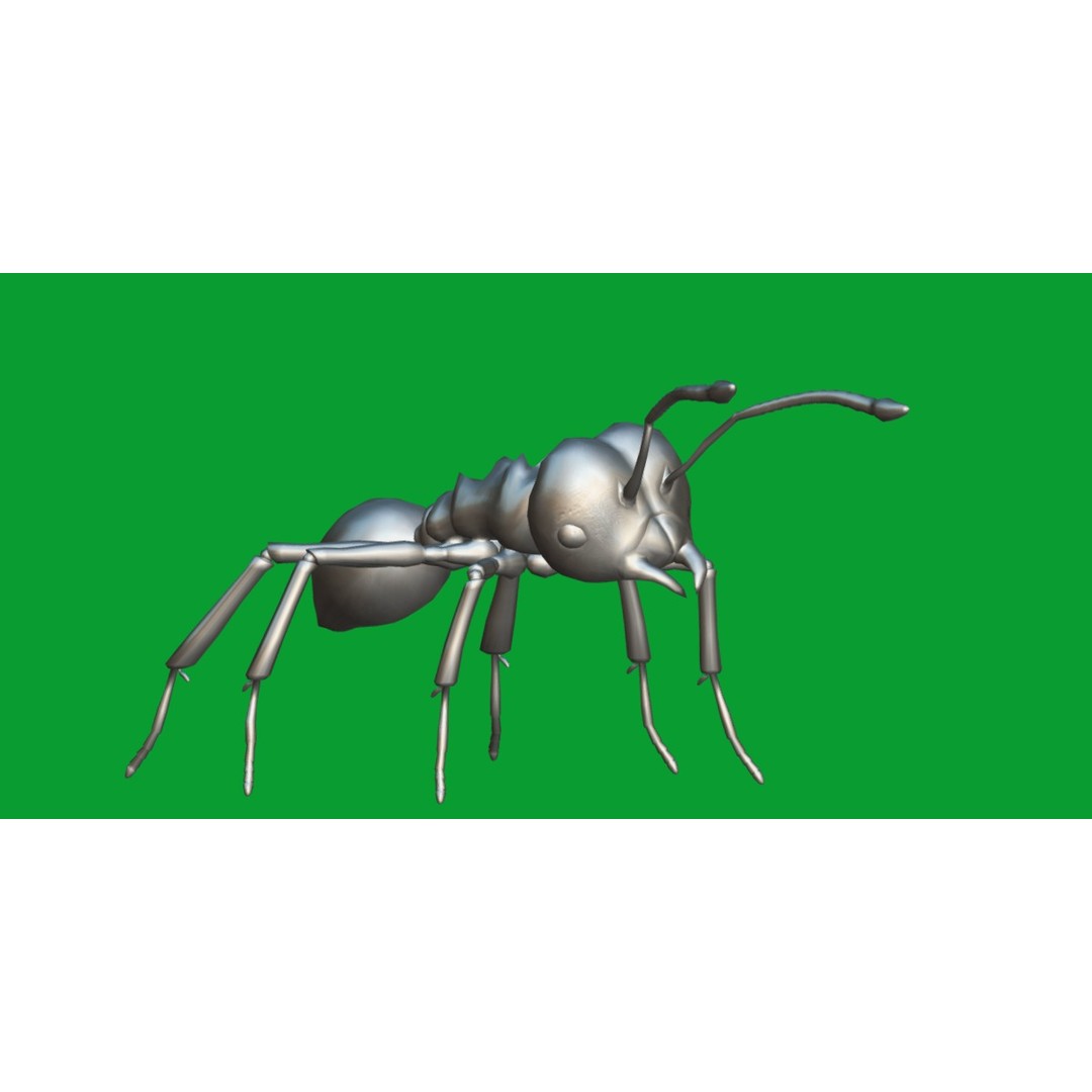 Leafcutter Ant 3D Model – Low Poly Game Asset, Rigged, FBX, PBR - View 17