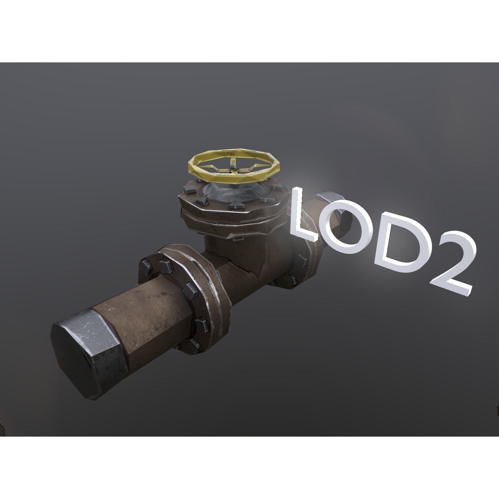 Modular Low-Poly Pipes Pack - Low-Poly Game-Ready 3D Model - View 12