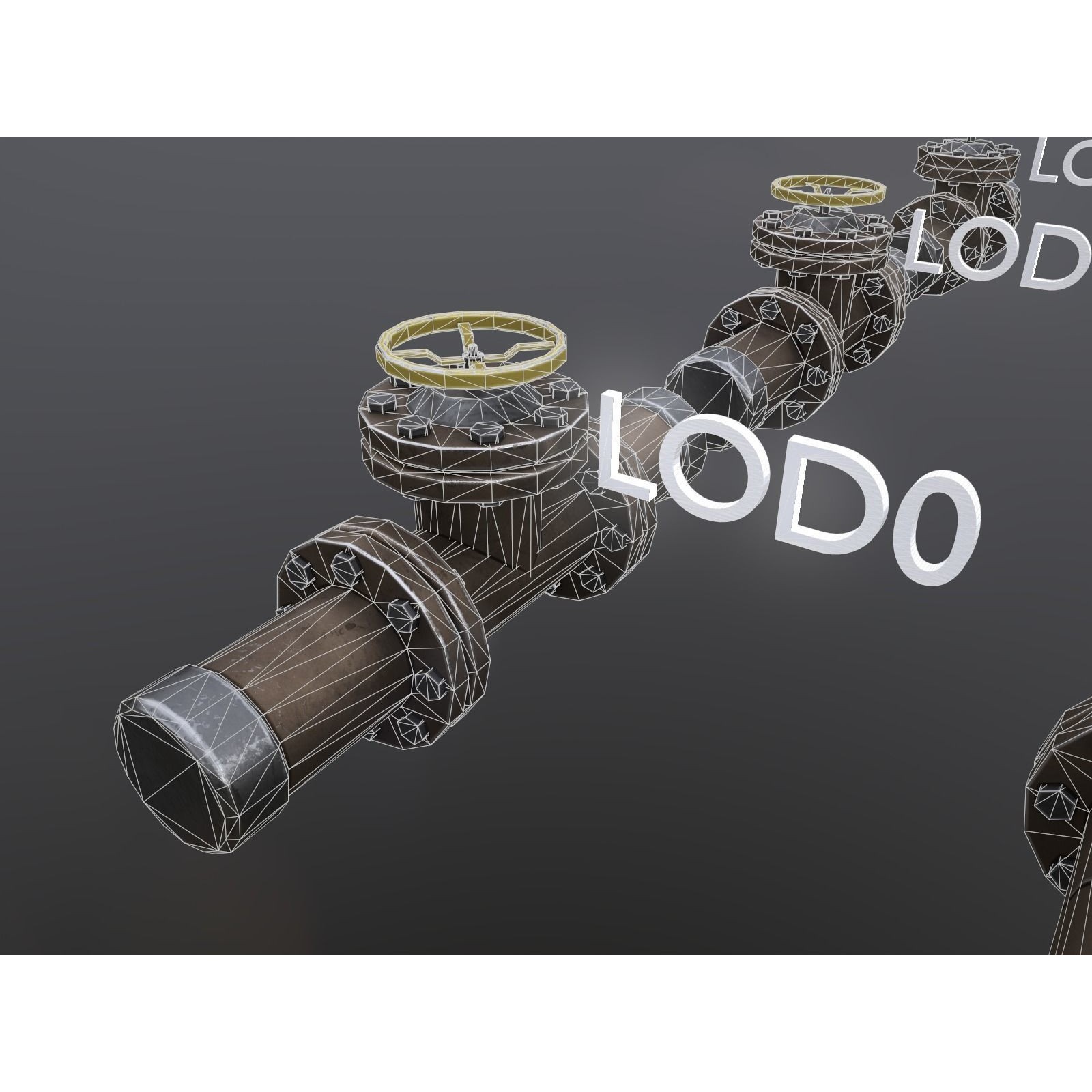 Modular Low-Poly Pipes Pack - Low-Poly Game-Ready 3D Model - View 9