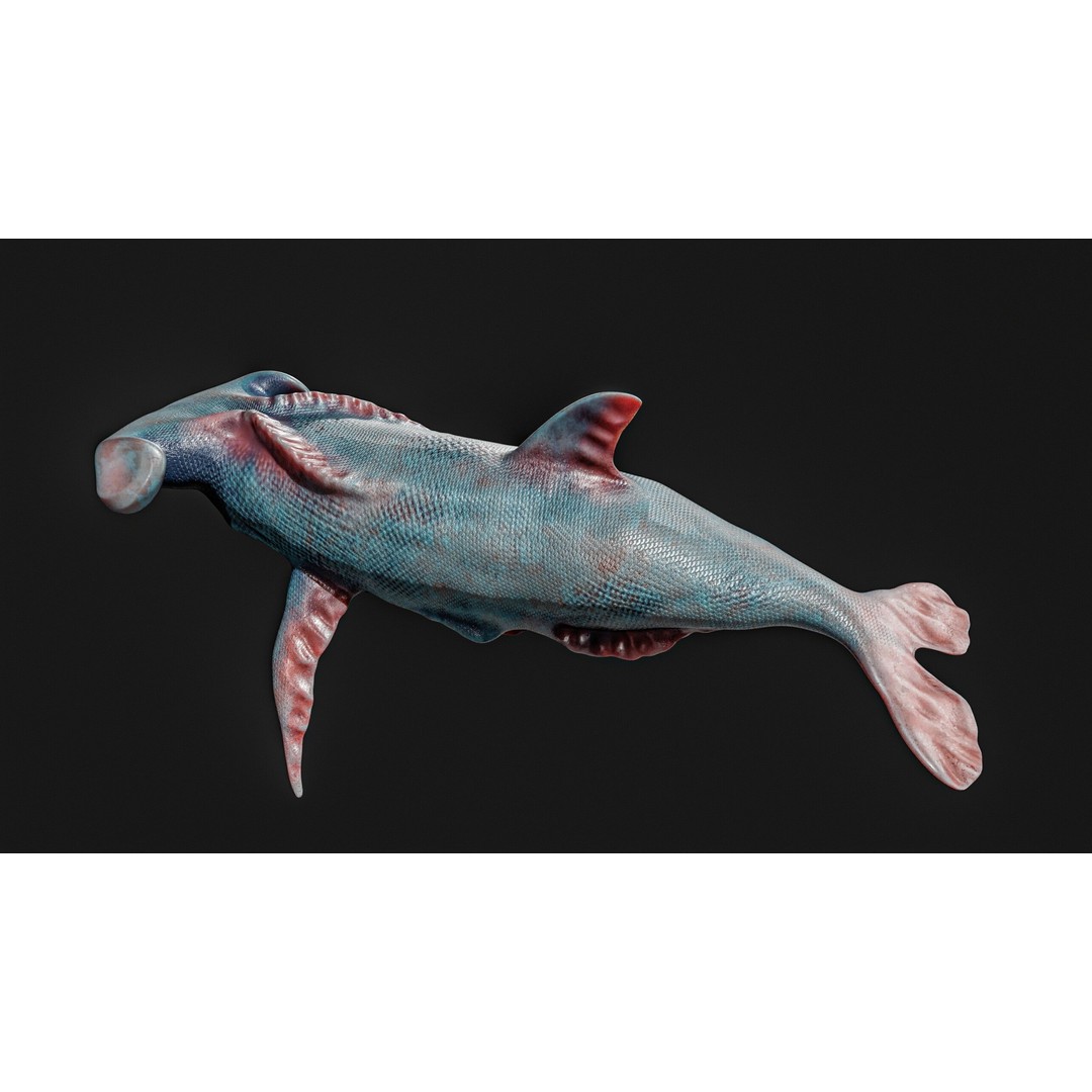 Monster Fish 3D Model – Low Poly Game Asset, PBR Textures, FBX - View 11
