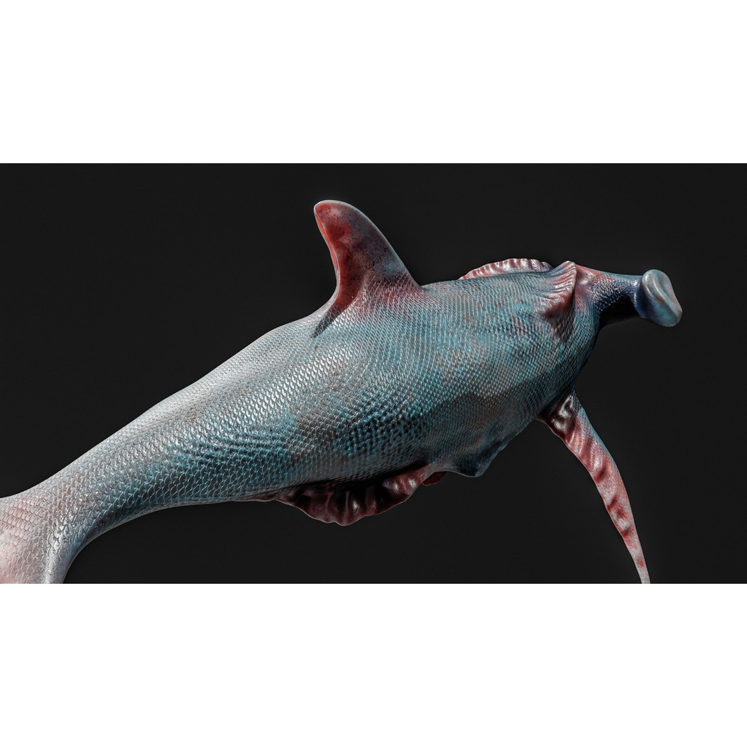 Monster Fish 3D Model – Low Poly Game Asset, PBR Textures, FBX - View 17