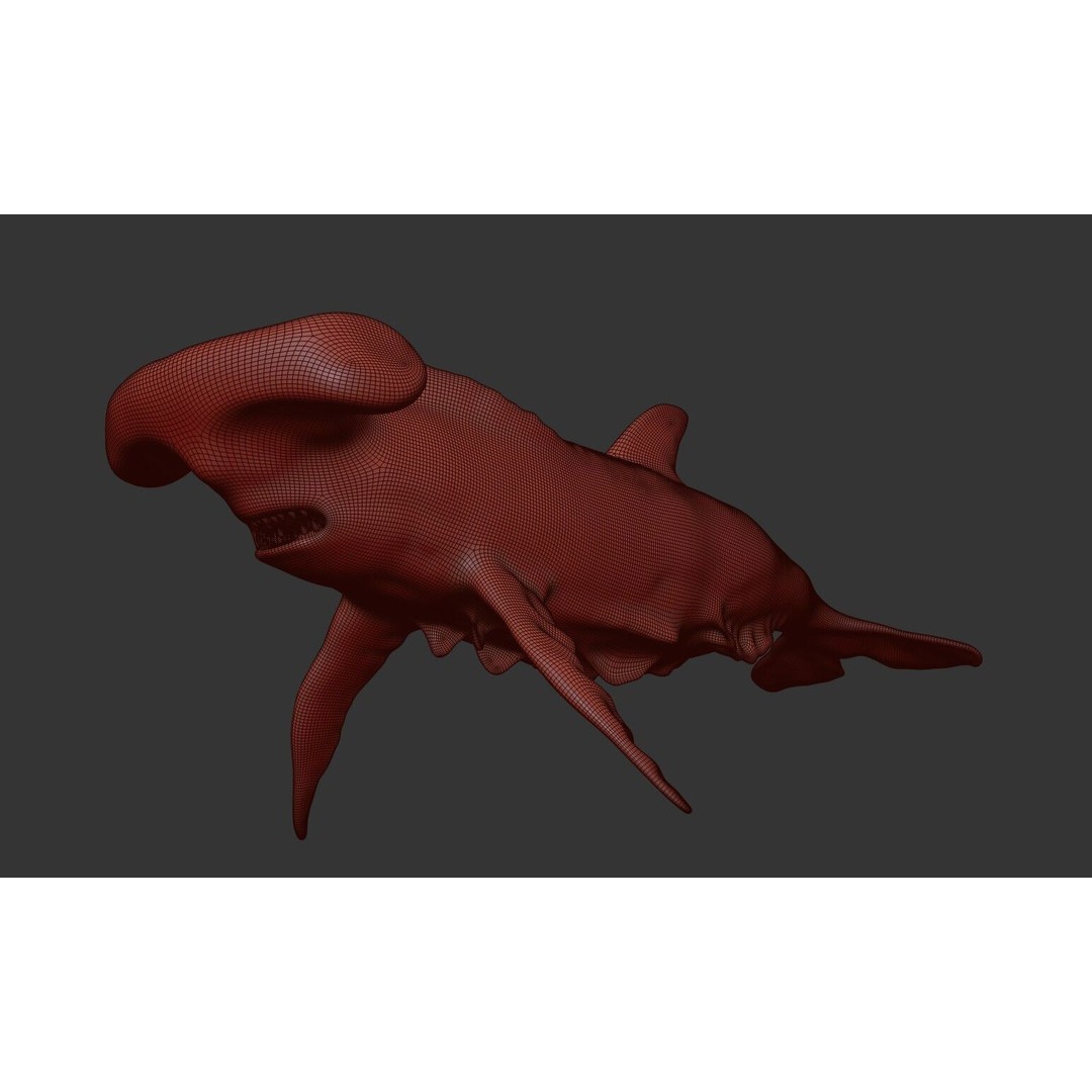 Monster Fish 3D Model – Low Poly Game Asset, PBR Textures, FBX - View 22