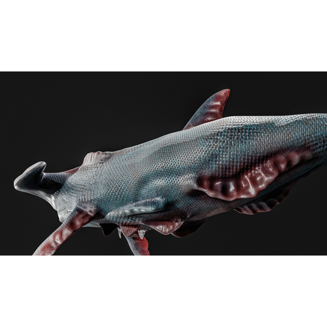 Monster Fish 3D Model – Low Poly Game Asset, PBR Textures, FBX - View 6