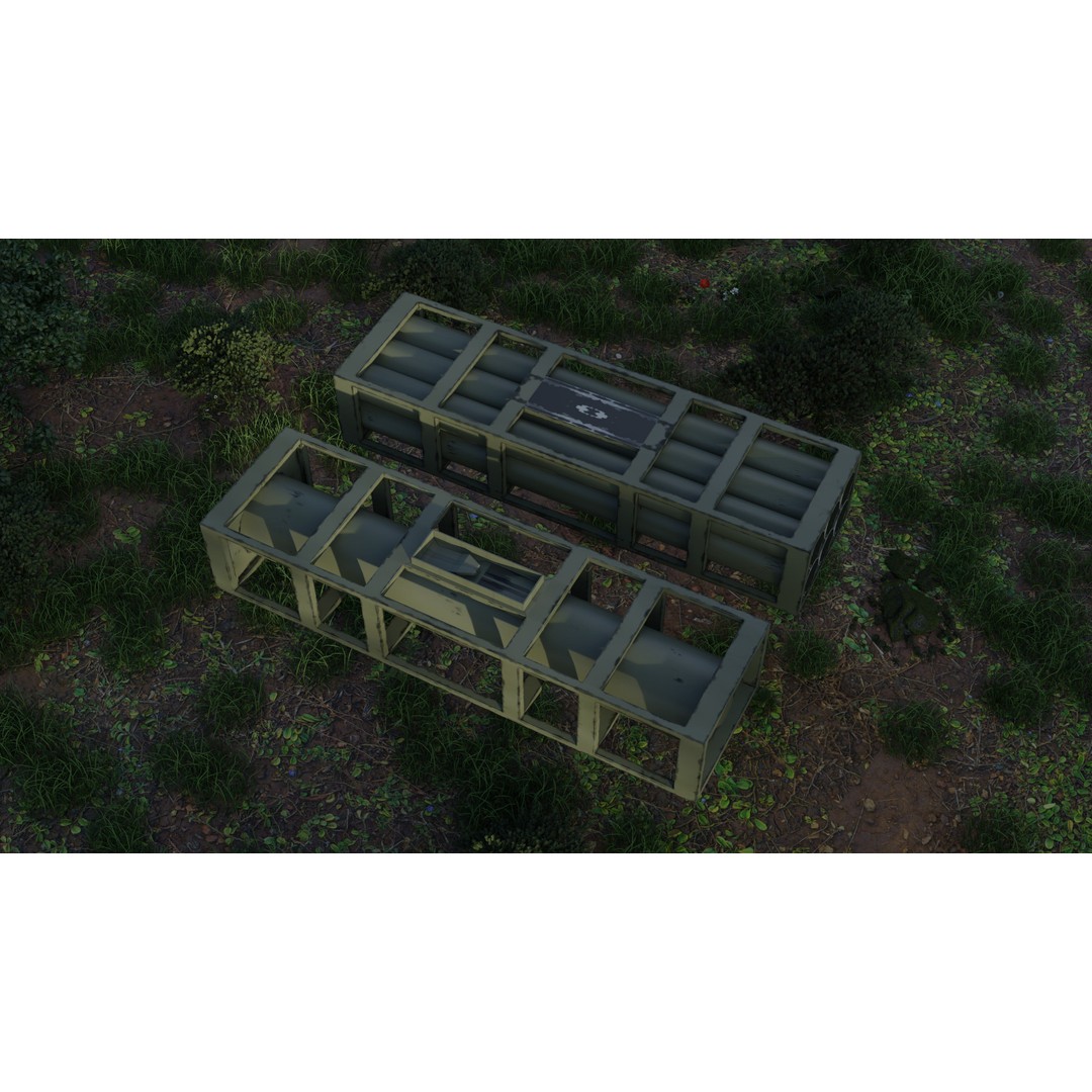 HIMARs Artillery Vehicle 3D Model – Low Poly Game Ready FBX - View 13