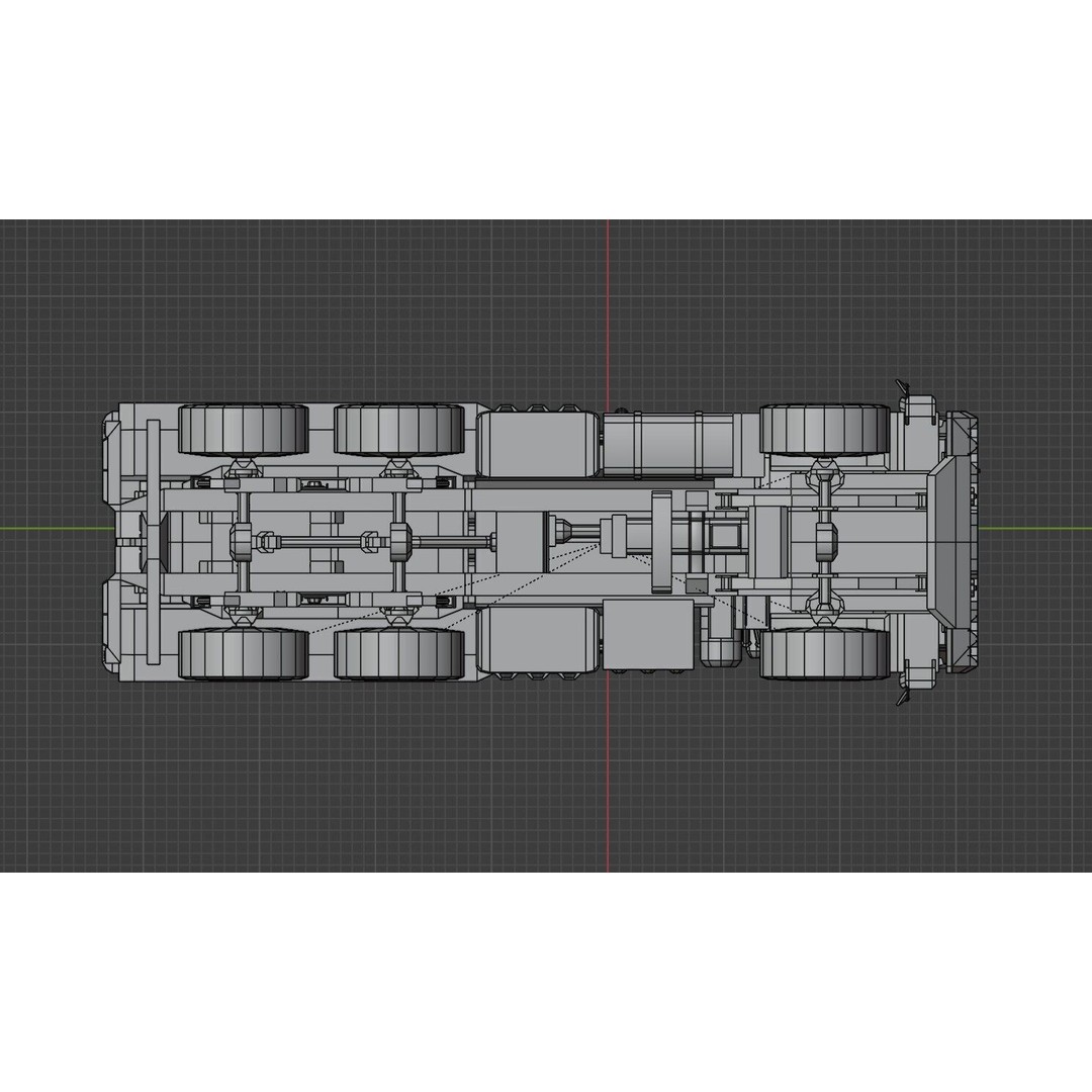 HIMARs Artillery Vehicle 3D Model – Low Poly Game Ready FBX - View 17