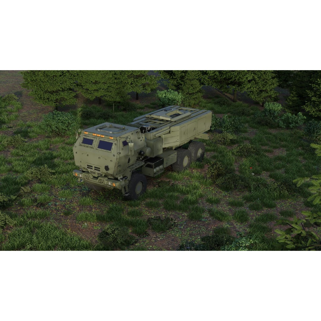 HIMARs Artillery Vehicle 3D Model – Low Poly Game Ready FBX - View 2