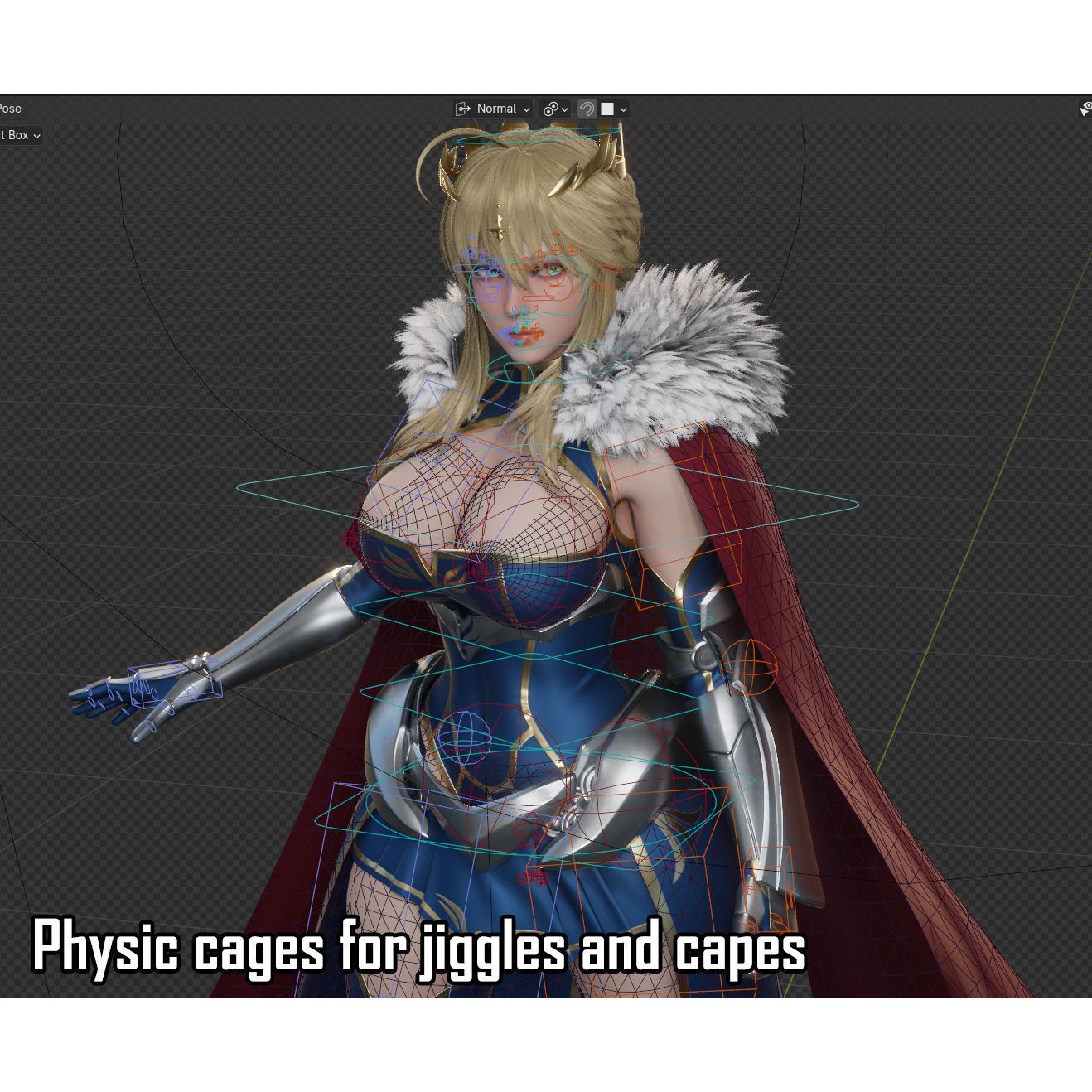 Artoria Pendragon (Lancer) - Low-Poly Game-Ready 3D Model - View 20