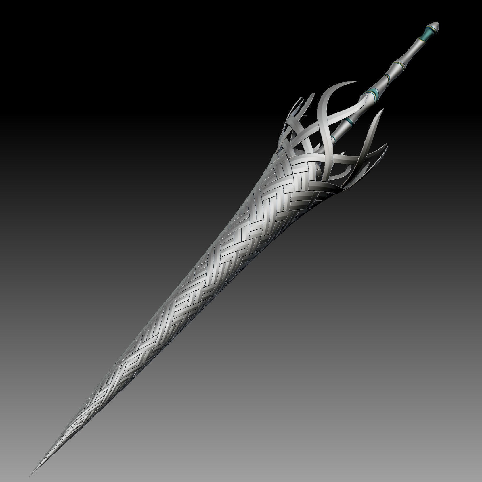 Artoria Pendragon (Lancer) - Low-Poly Game-Ready 3D Model - View 27