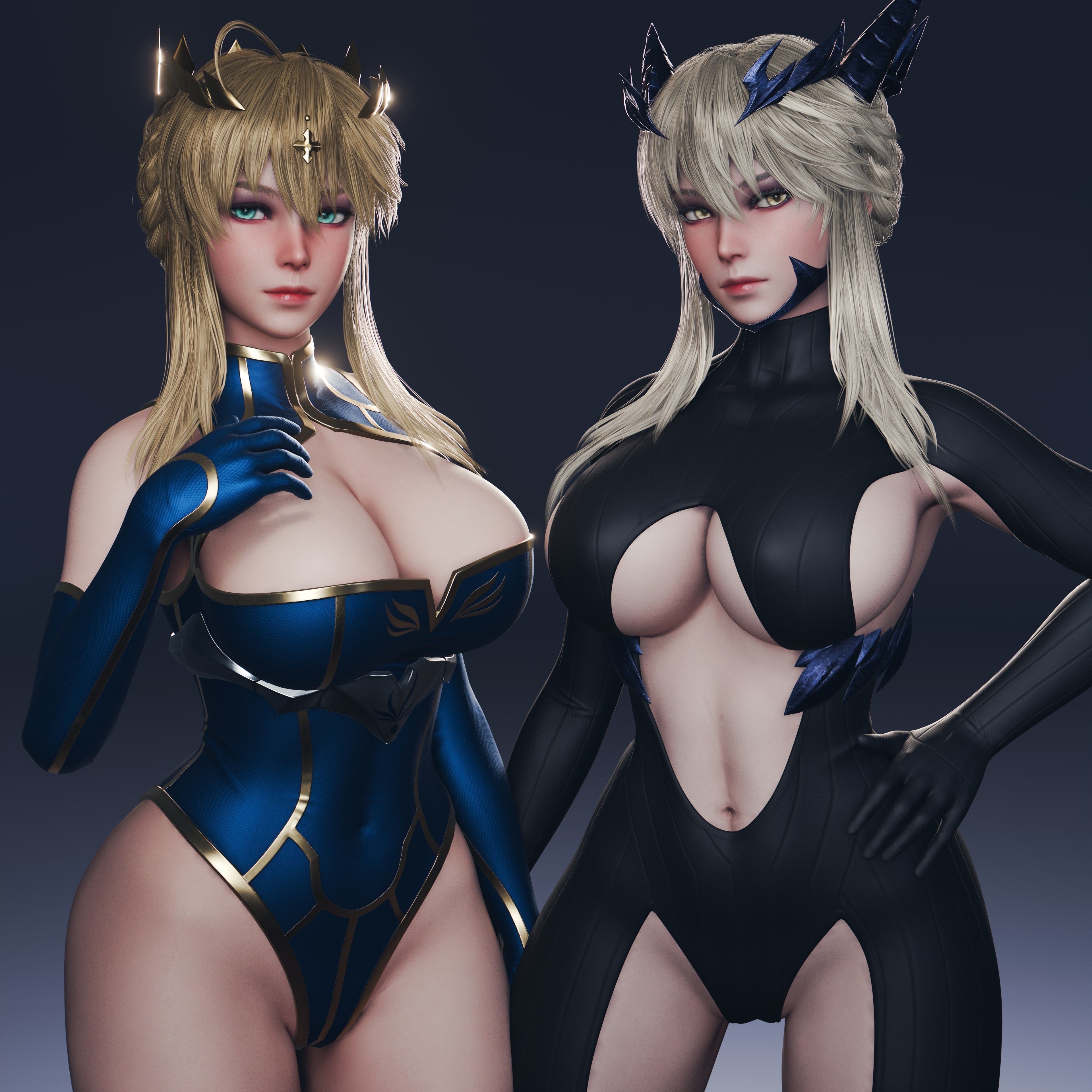 Artoria Pendragon (Lancer) - Low-Poly Game-Ready 3D Model - View 29