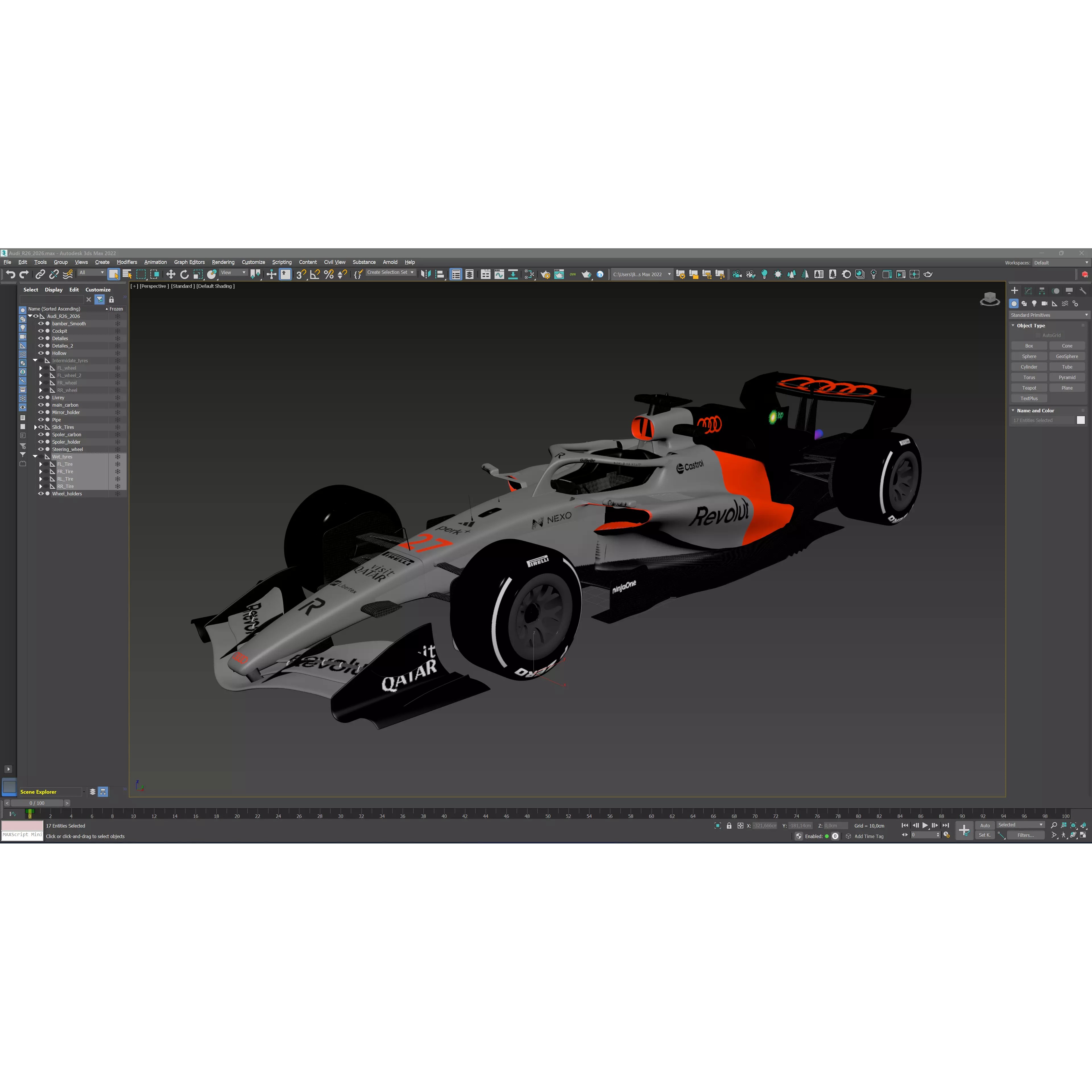 Audi R26 2026 - Game-Ready 3D Model