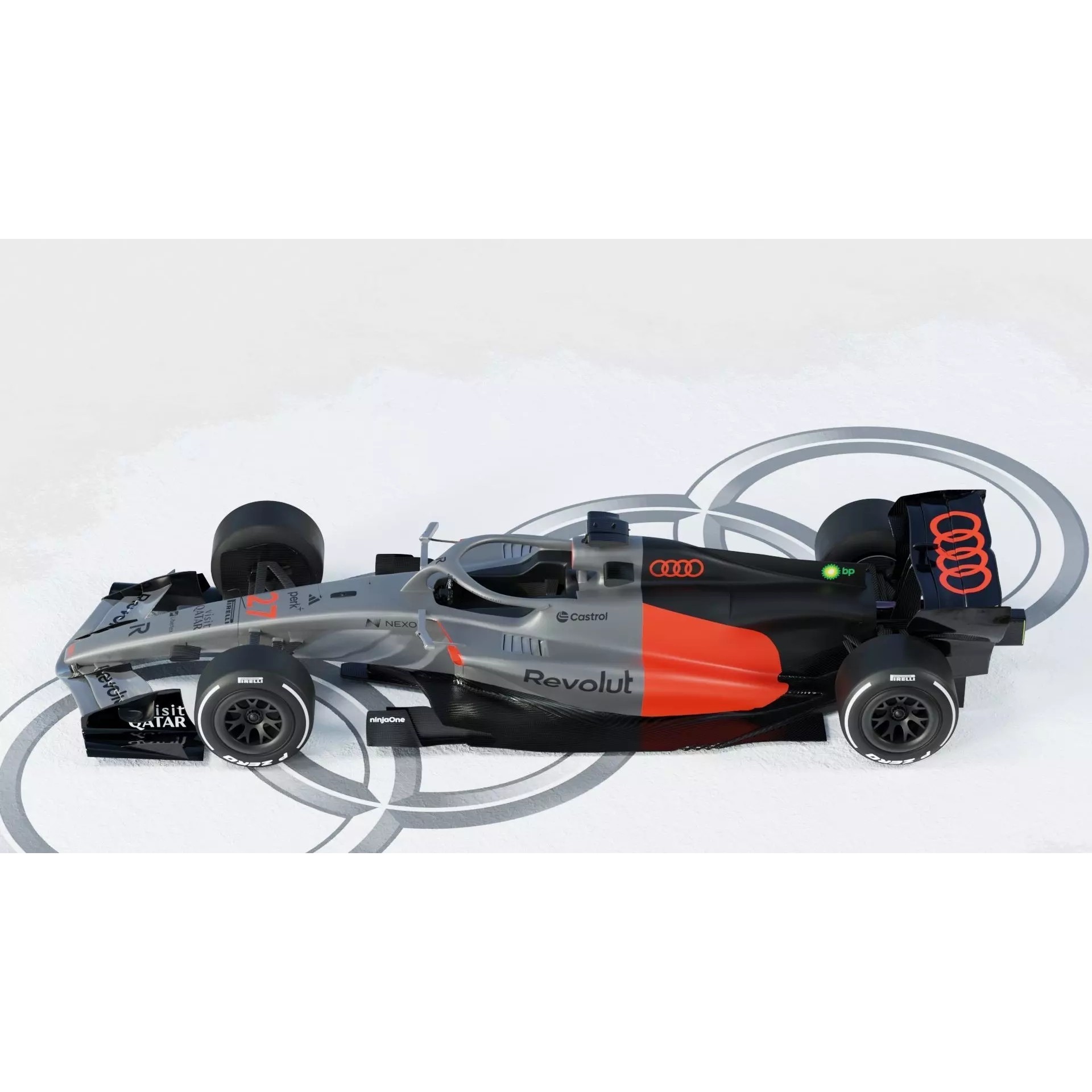 Audi R26 2026 - Game-Ready 3D Model - View 10