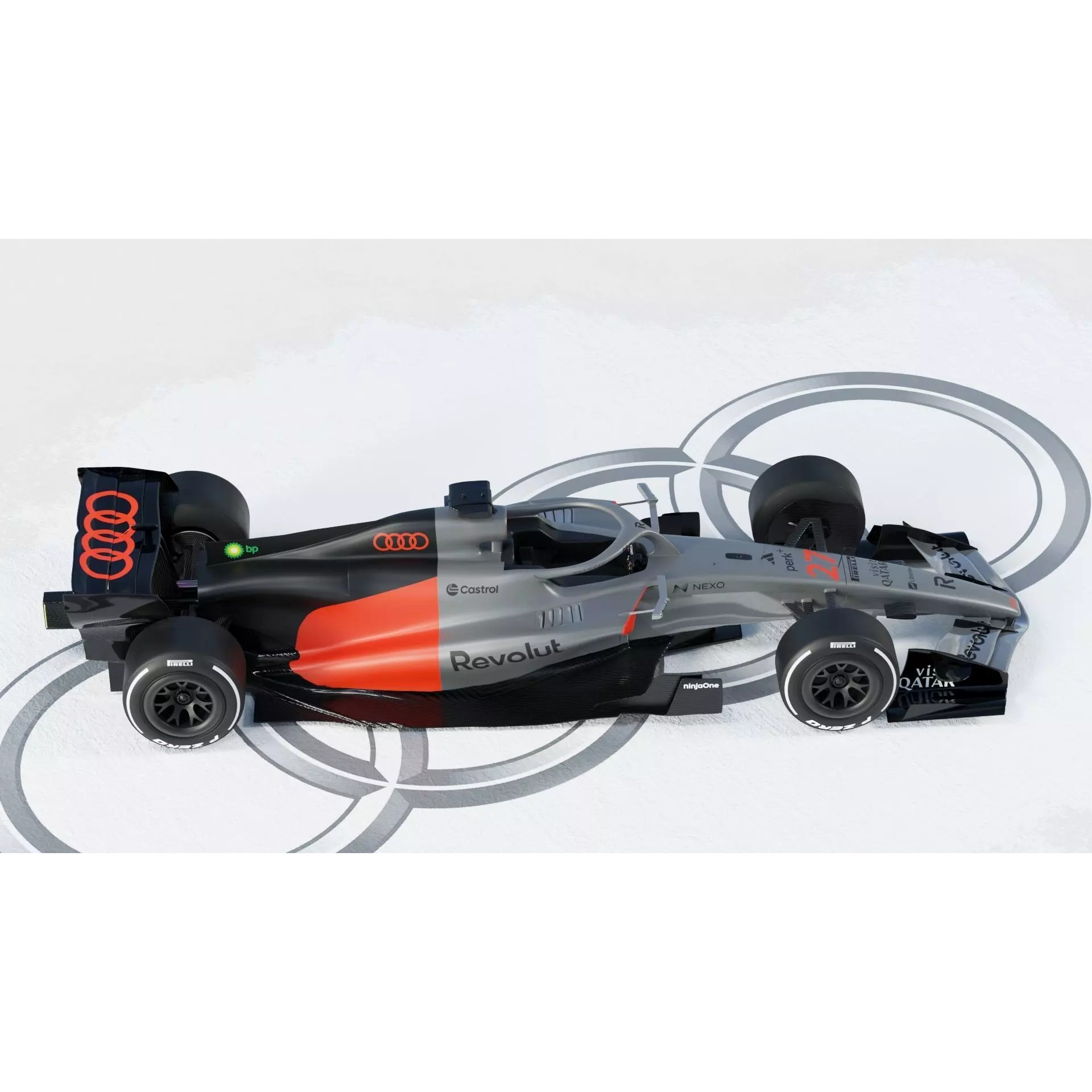 Audi R26 2026 - Game-Ready 3D Model - View 13
