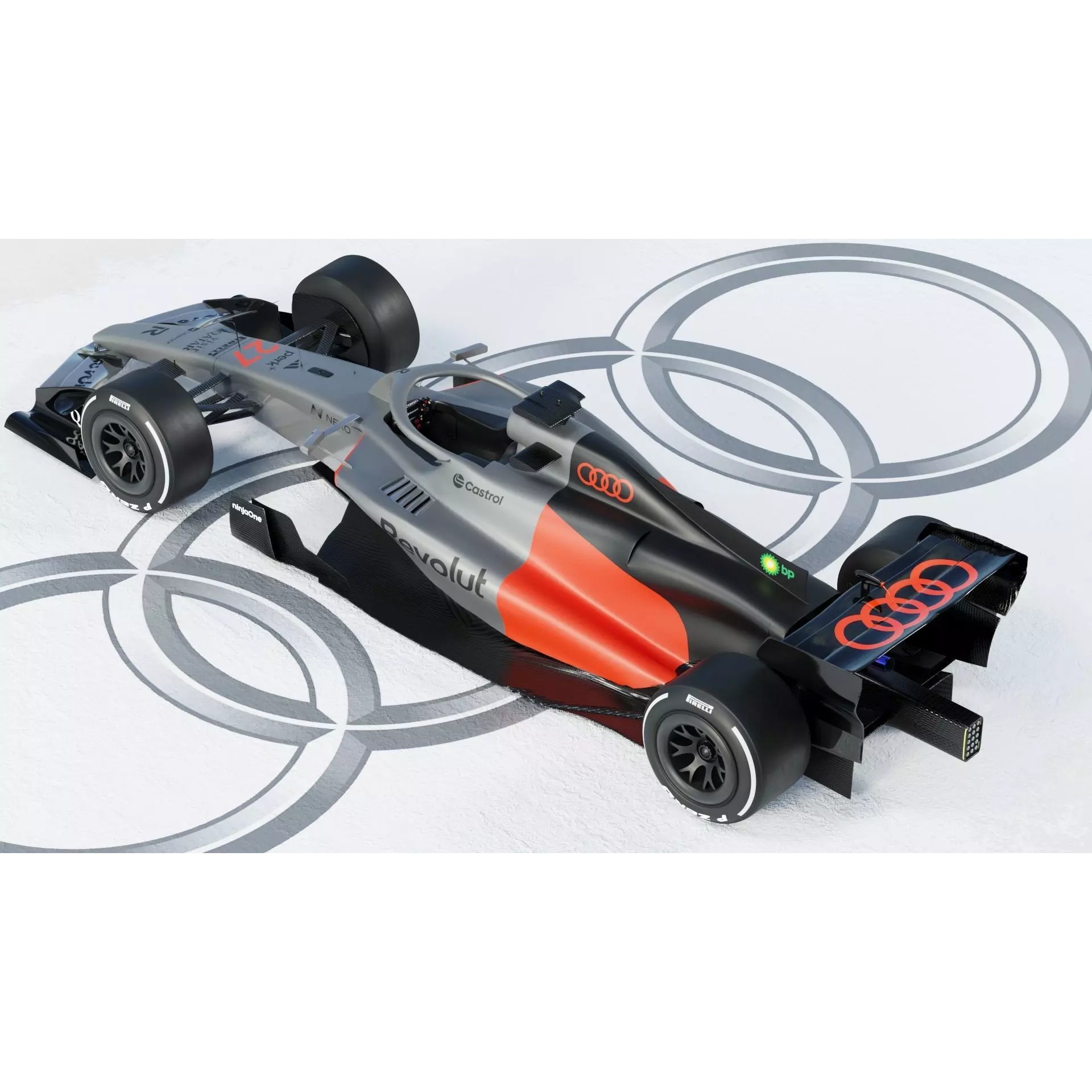 Audi R26 2026 - Game-Ready 3D Model - View 18