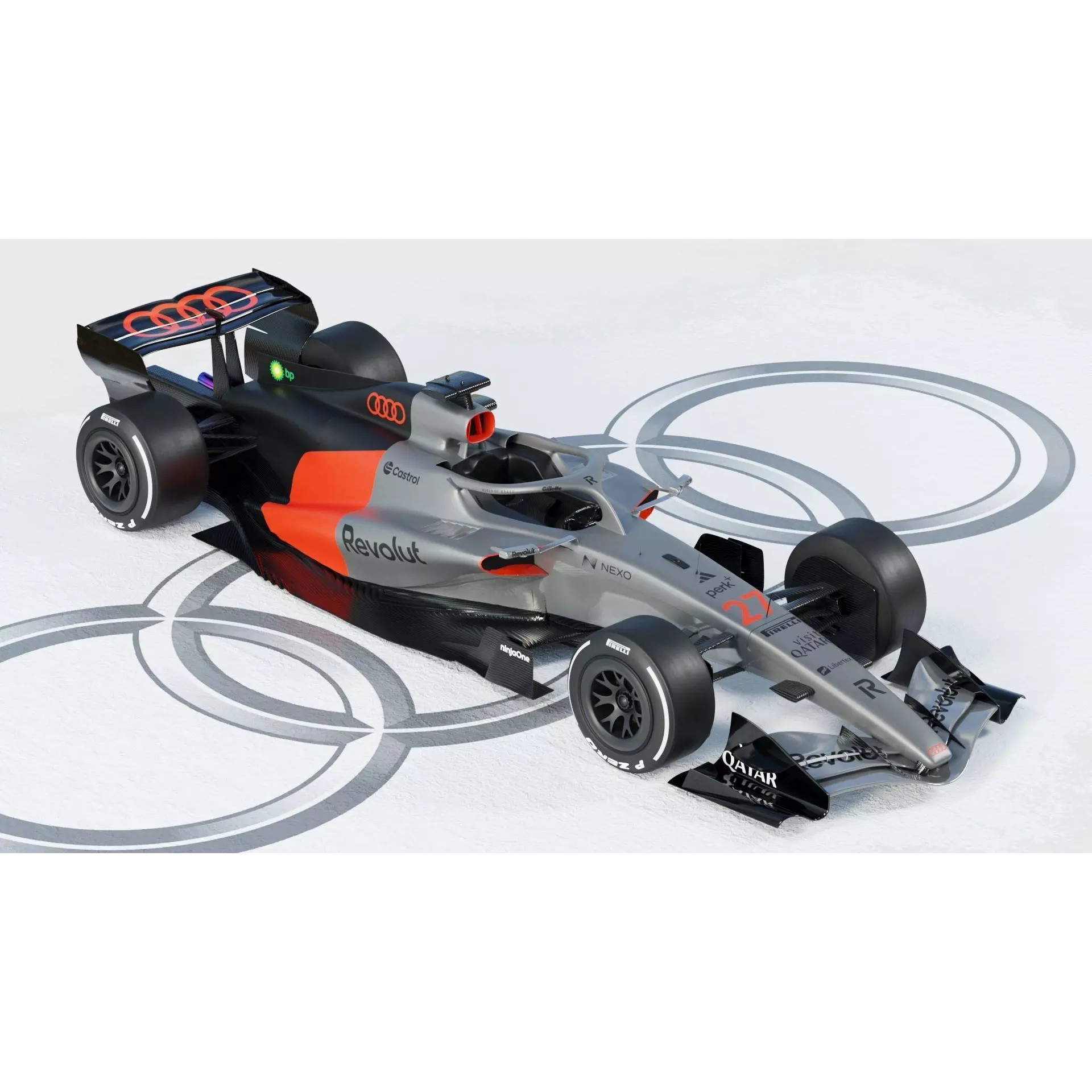 Audi R26 2026 - Game-Ready 3D Model - View 21
