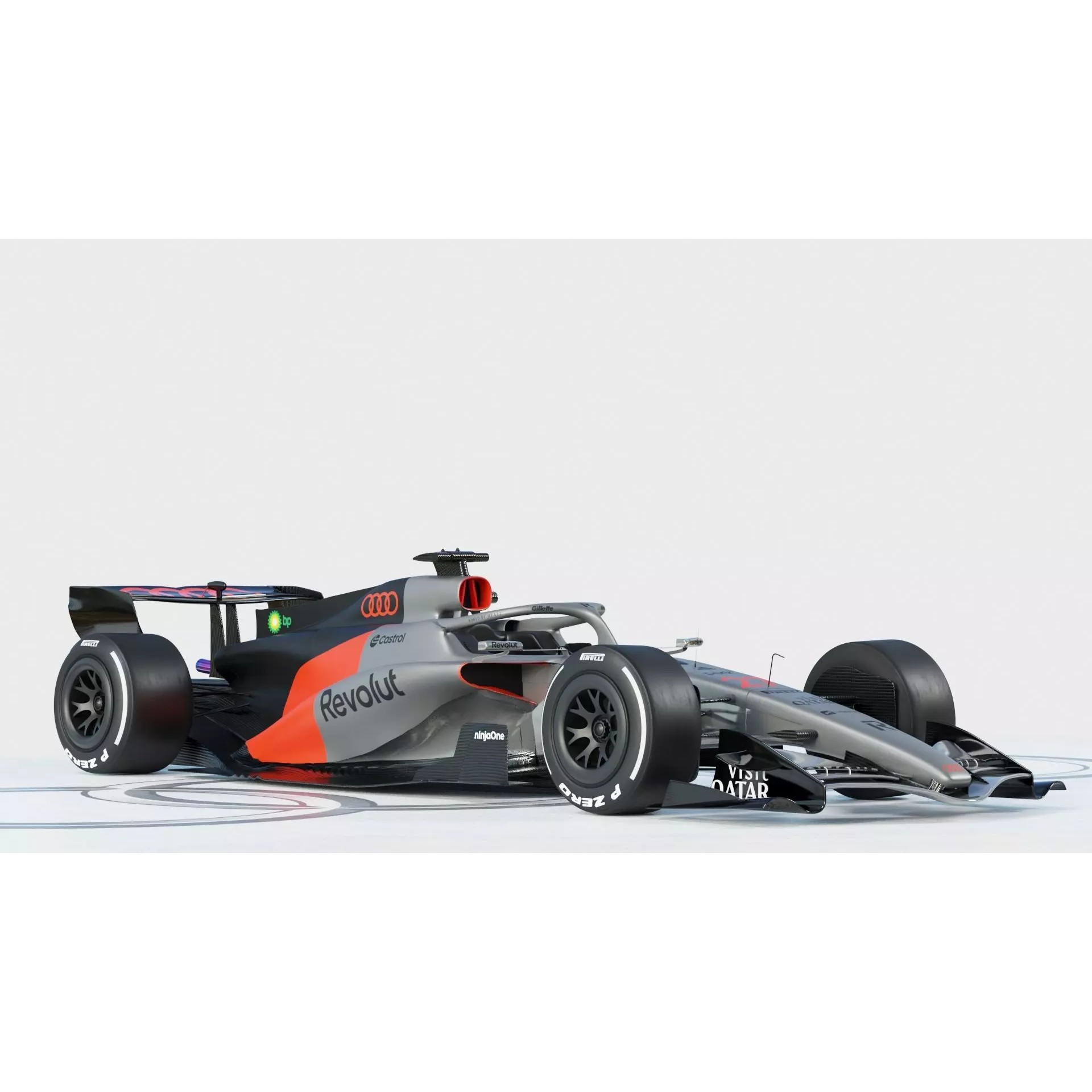 Audi R26 2026 - Game-Ready 3D Model - View 22