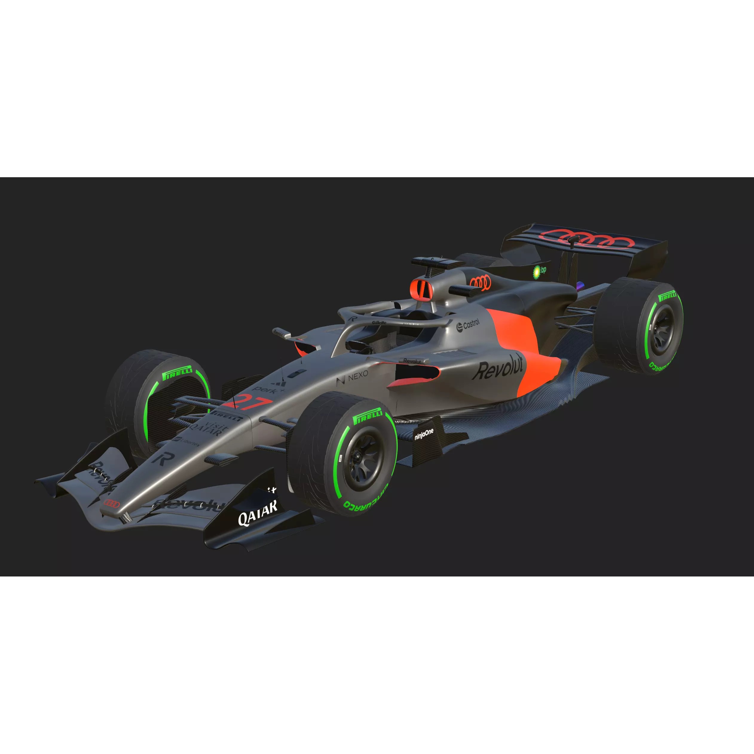 Audi R26 2026 - Game-Ready 3D Model - View 25