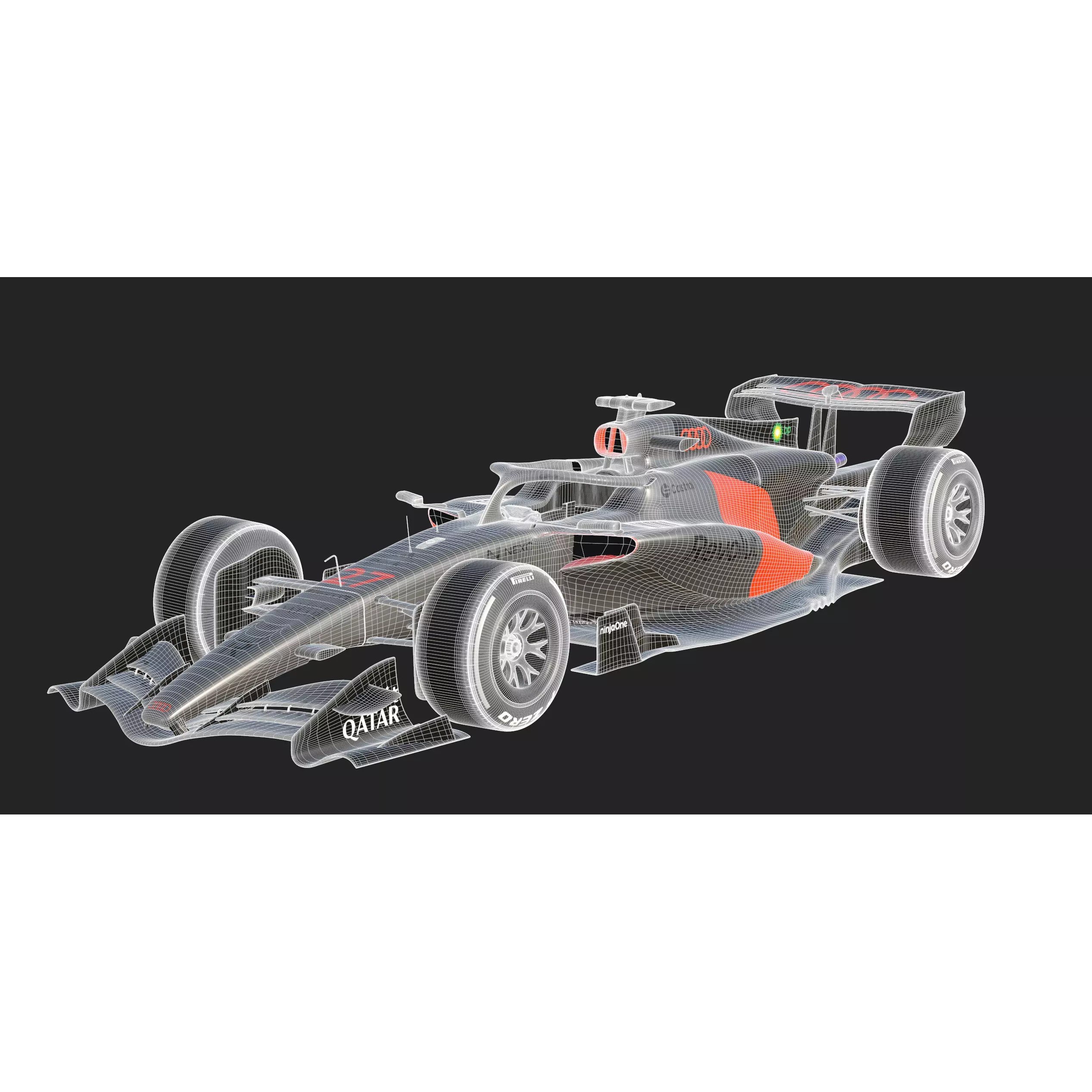 Audi R26 2026 - Game-Ready 3D Model - View 27