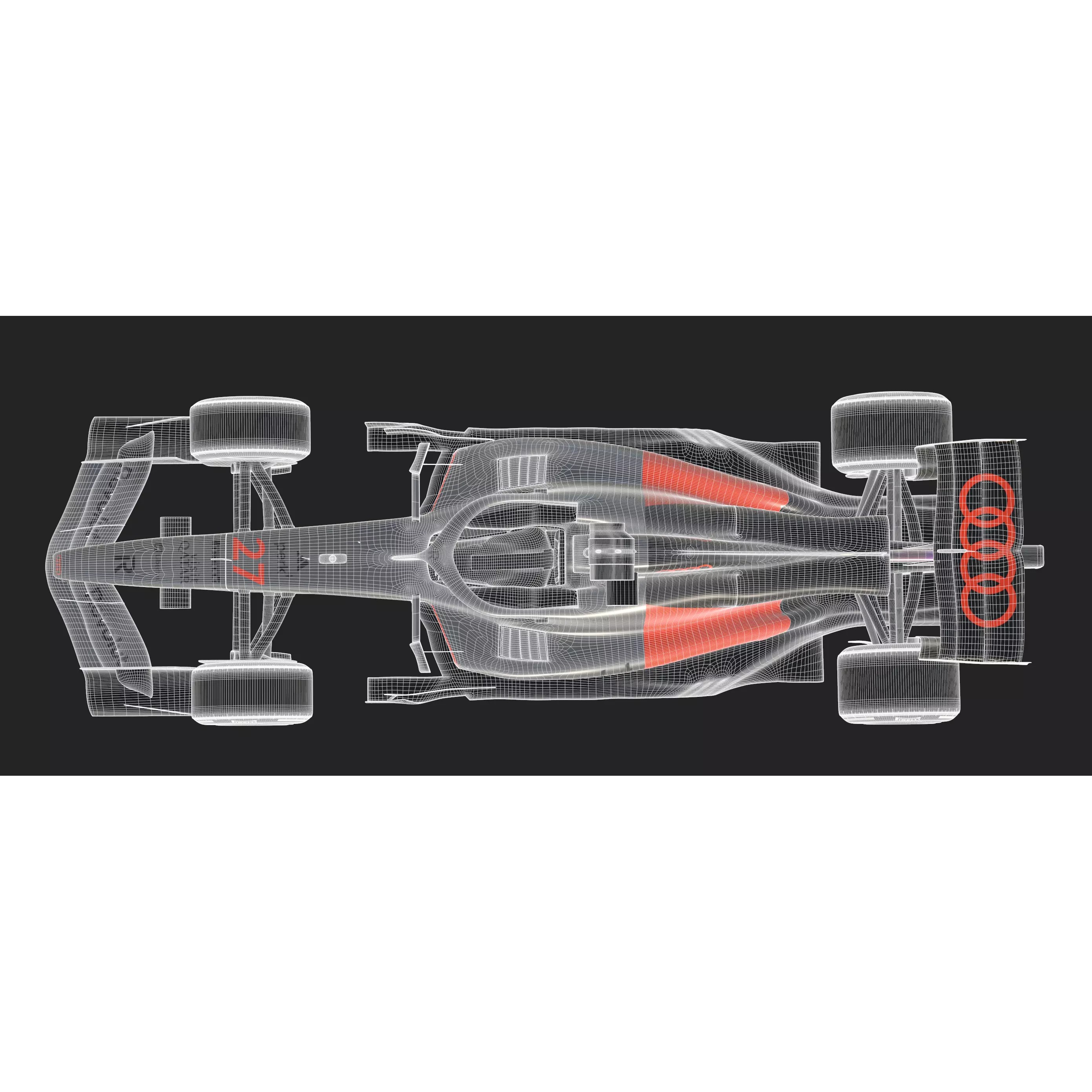 Audi R26 2026 - Game-Ready 3D Model - View 28