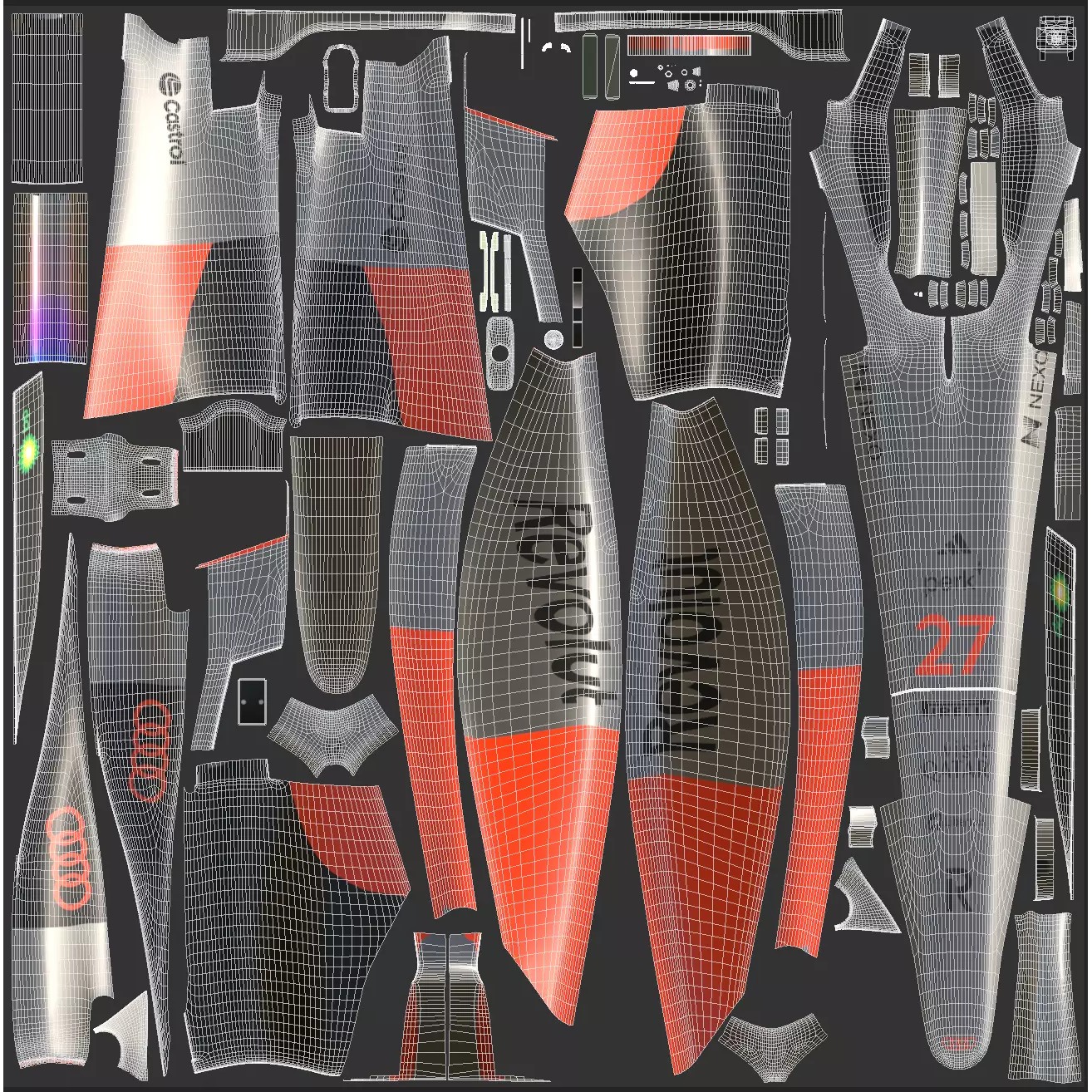 Audi R26 2026 - Game-Ready 3D Model - View 29