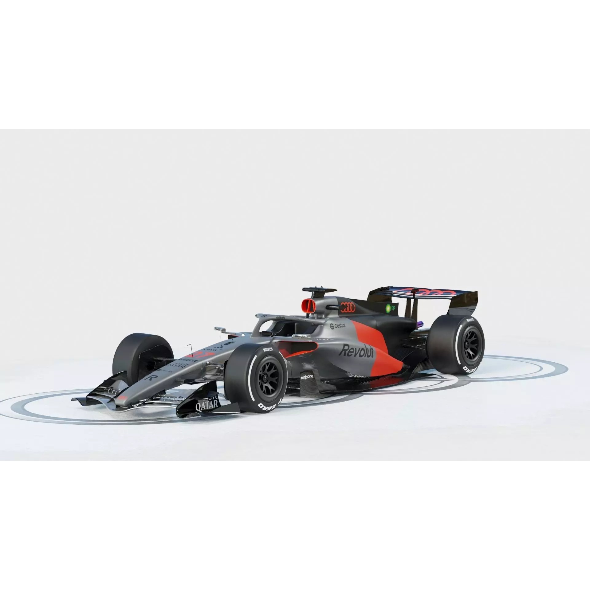 Audi R26 2026 - Game-Ready 3D Model - View 3