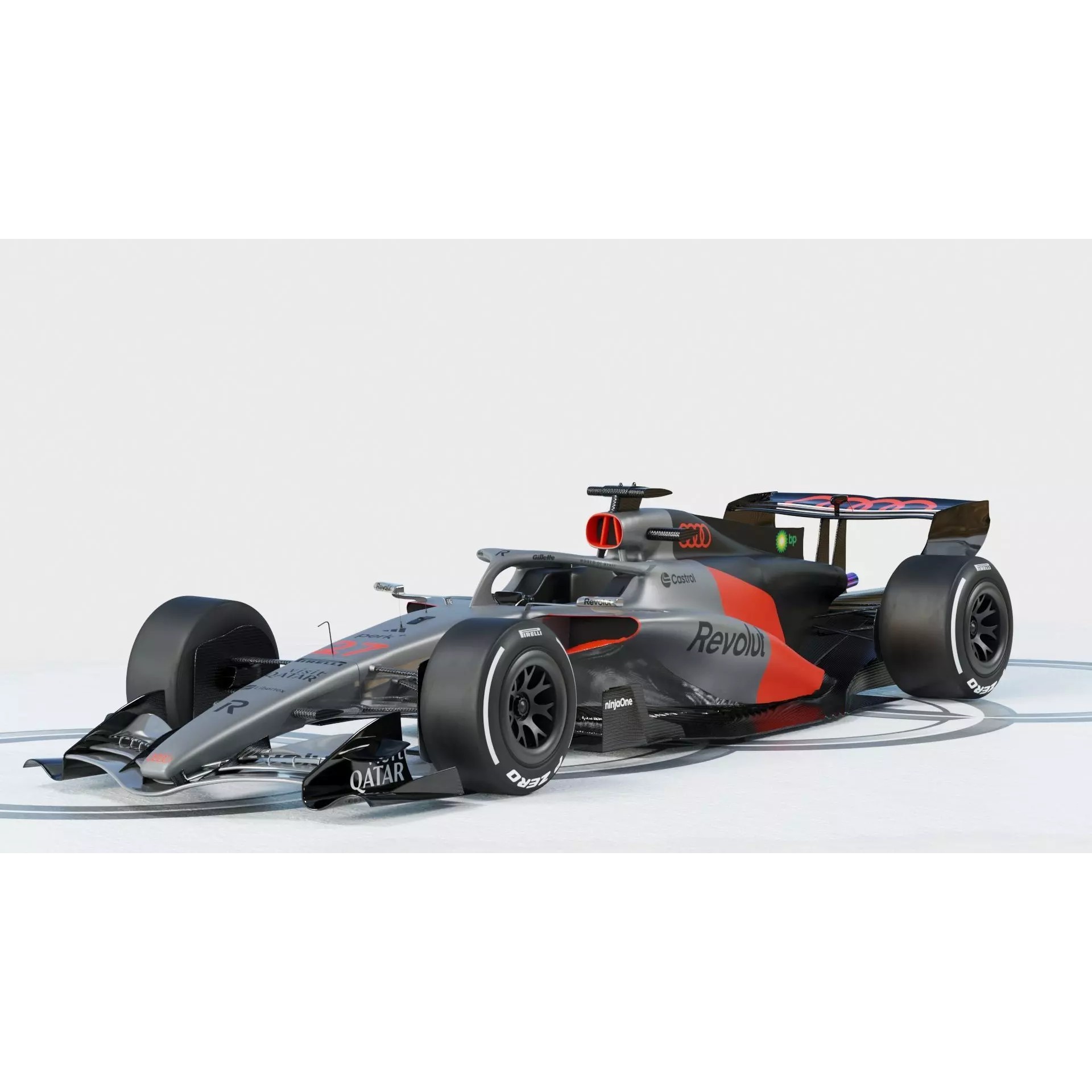 Audi R26 2026 - Game-Ready 3D Model - View 5