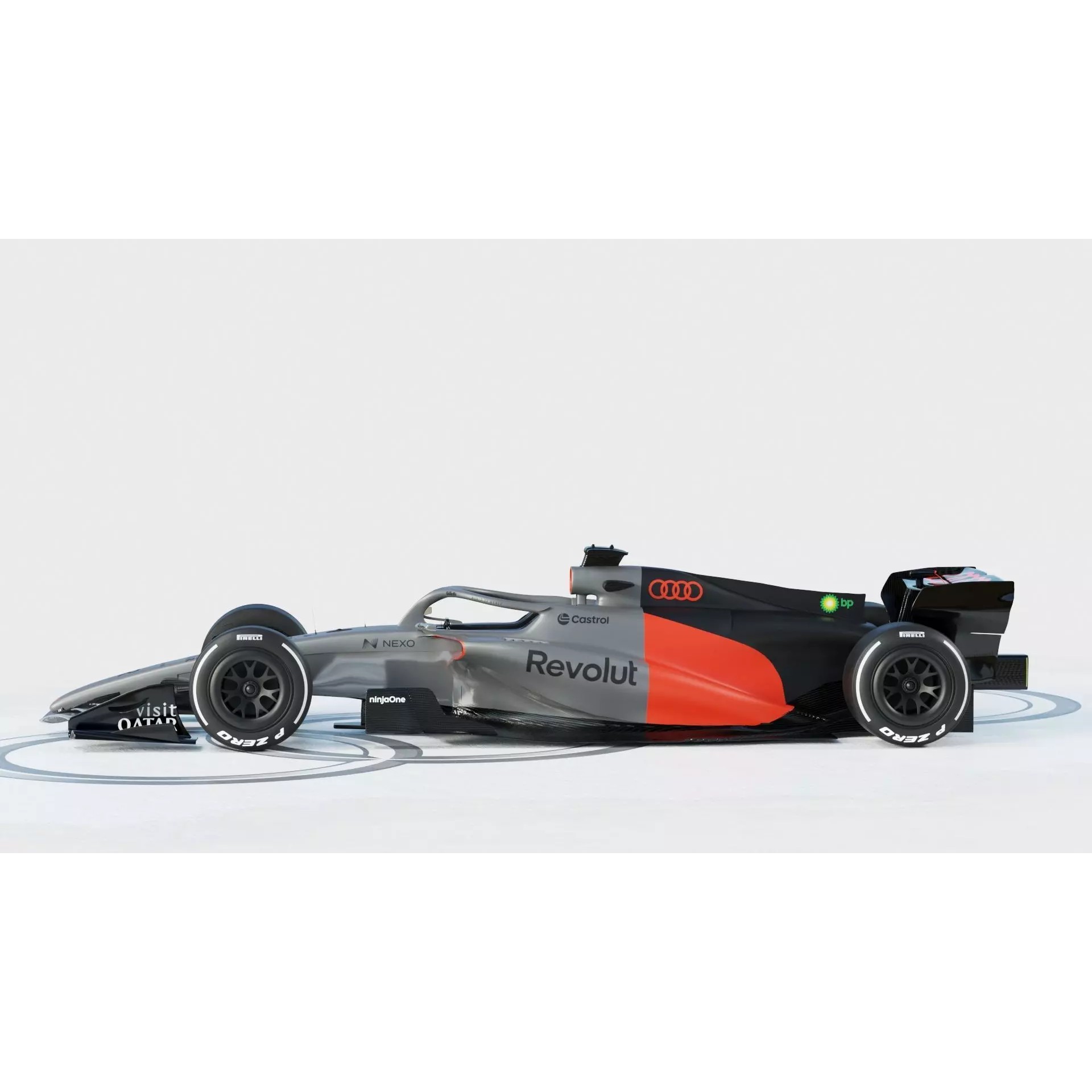 Audi R26 2026 - Game-Ready 3D Model - View 9