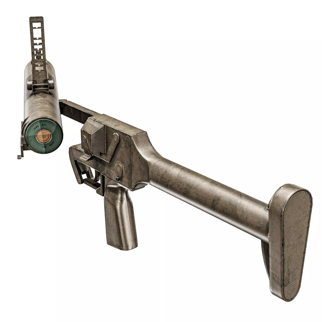SingaPore CIS Grenade Launcher 3D Model – Low Poly PBR Game Asset, FBX - View 13