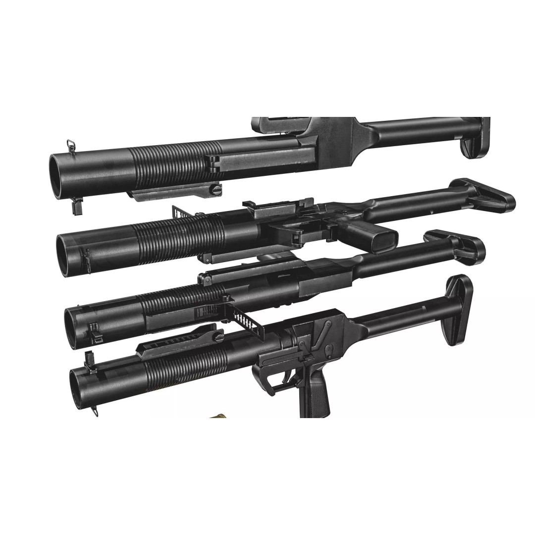 SingaPore CIS Grenade Launcher 3D Model – Low Poly PBR Game Asset, FBX - View 25
