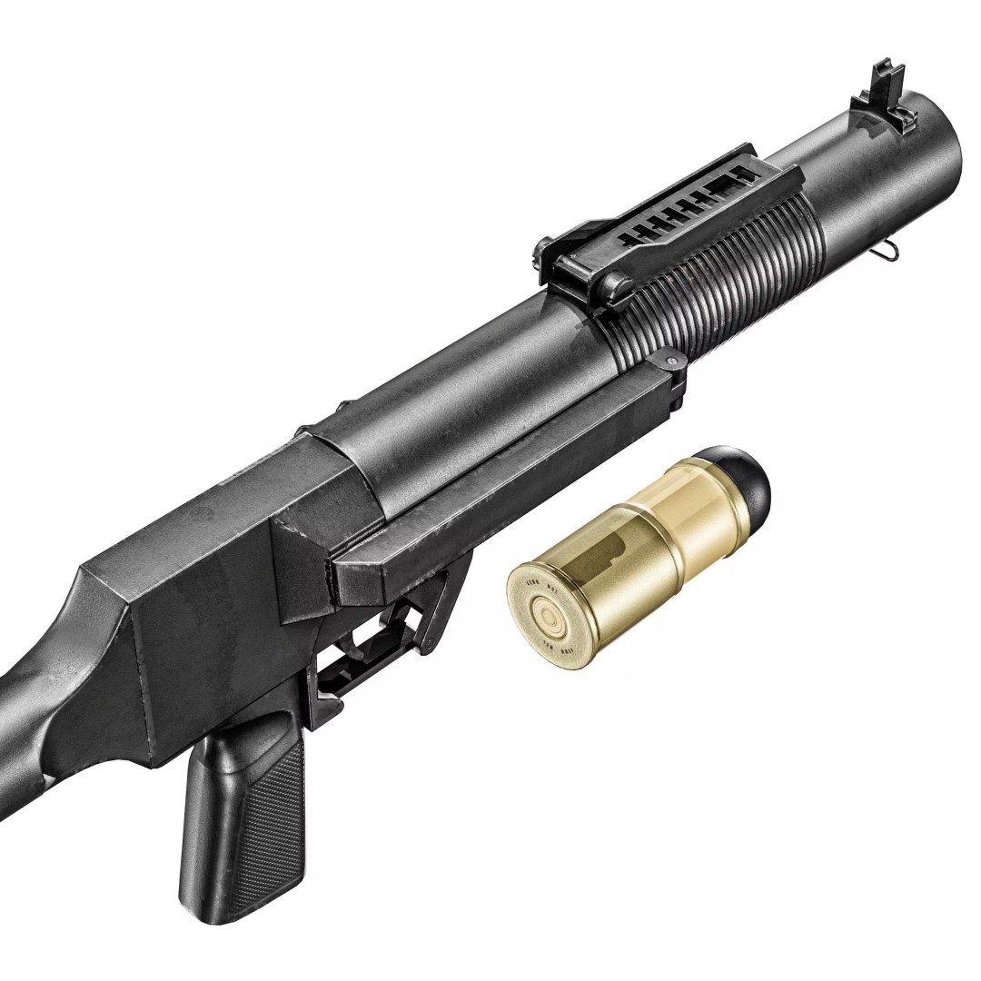 SingaPore CIS Grenade Launcher 3D Model – Low Poly PBR Game Asset, FBX - View 31