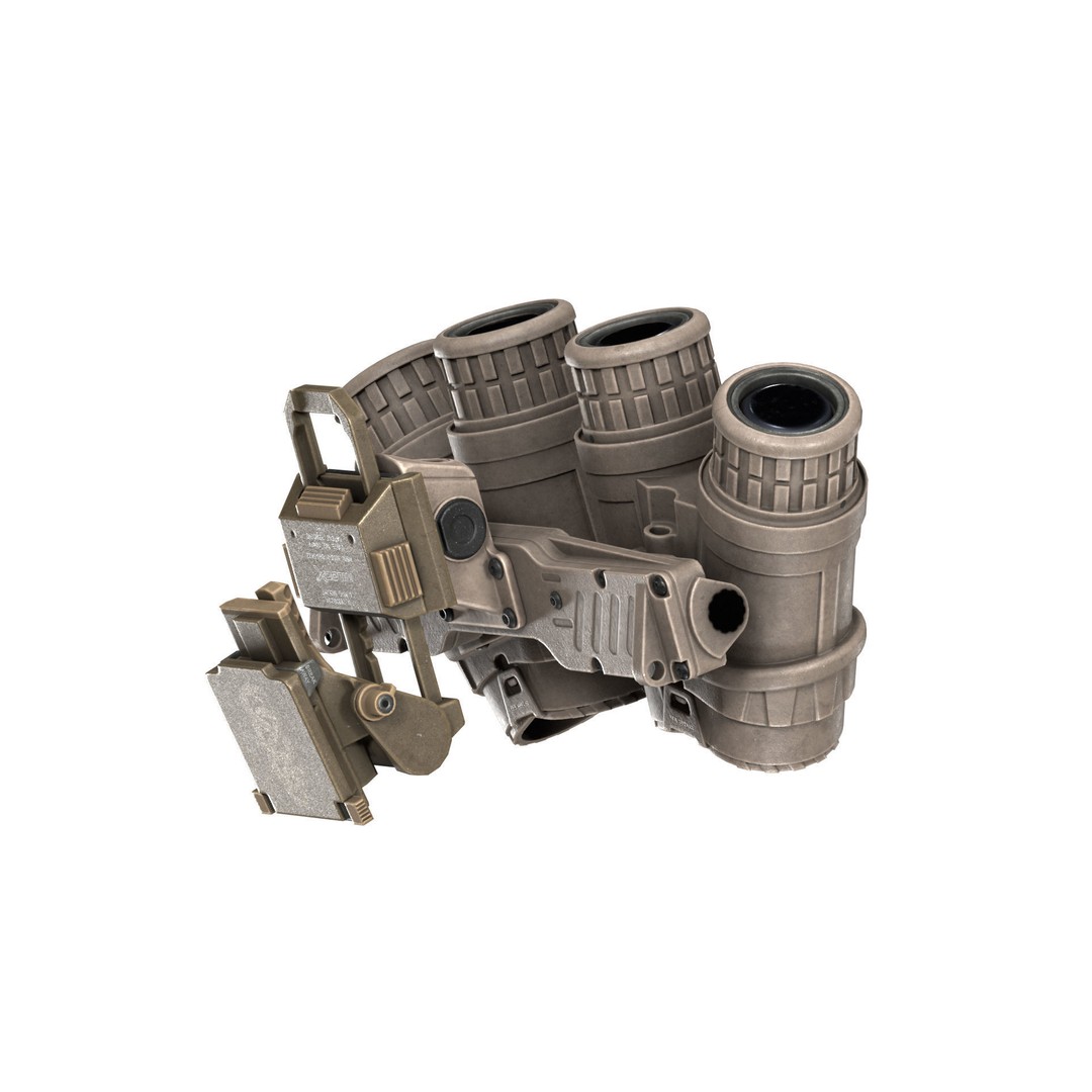 GPNVG-18 Night Vision Goggle 3D Model – Low Poly Game Asset, FBX - View 21