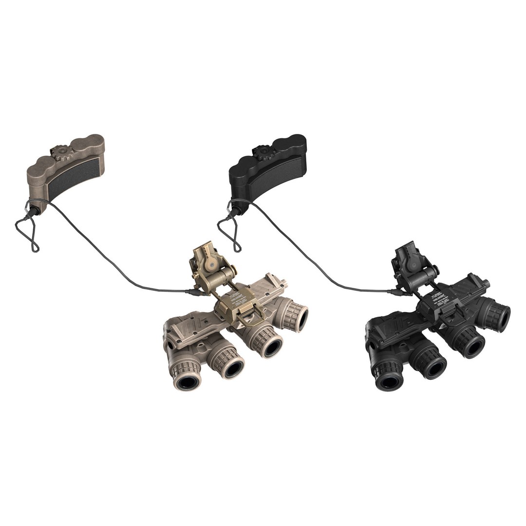GPNVG-18 Night Vision Goggle 3D Model – Low Poly Game Asset, FBX - View 22