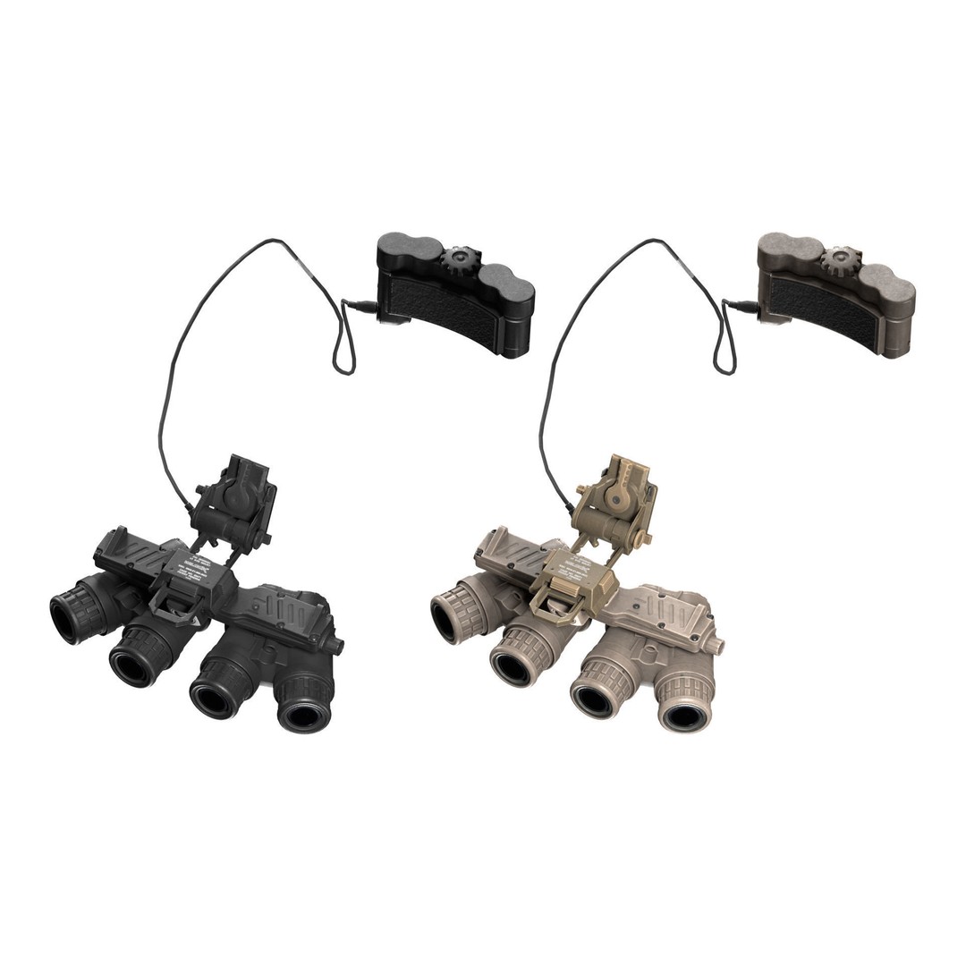 GPNVG-18 Night Vision Goggle 3D Model – Low Poly Game Asset, FBX - View 23