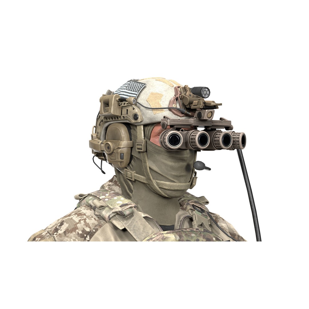GPNVG-18 Night Vision Goggle 3D Model – Low Poly Game Asset, FBX - View 7