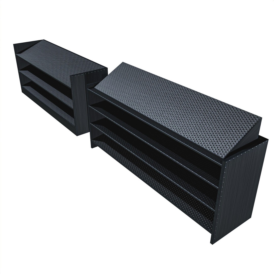 Gun Storage Rack 3D Model – Low Poly Tactical Asset, FBX, PBR - View 13