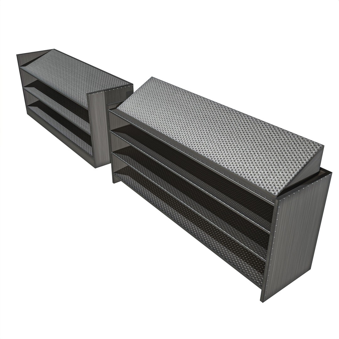 Gun Storage Rack 3D Model – Low Poly Tactical Asset, FBX, PBR - View 22