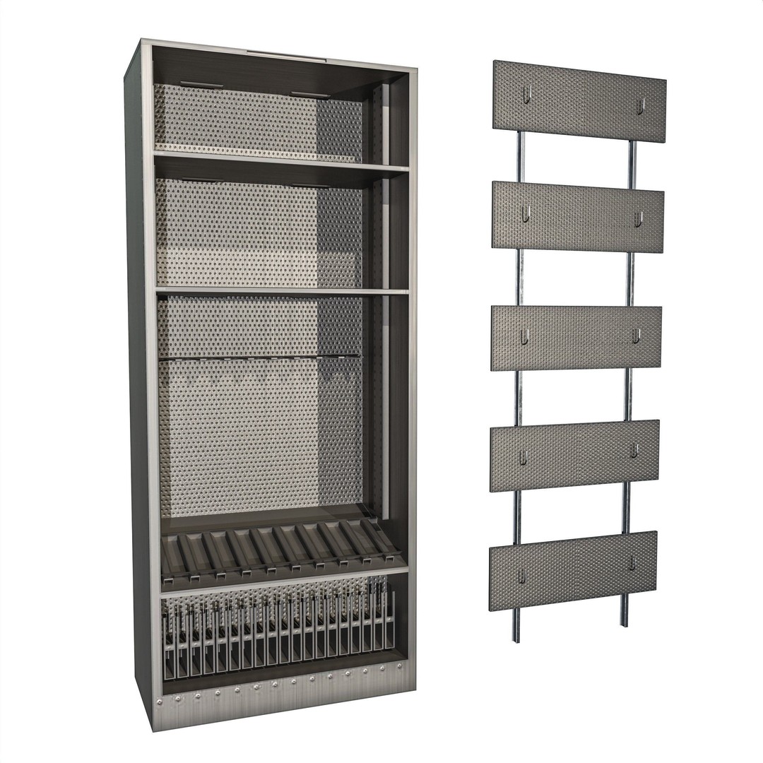 Gun Storage Rack 3D Model – Low Poly Tactical Asset, FBX, PBR - View 6