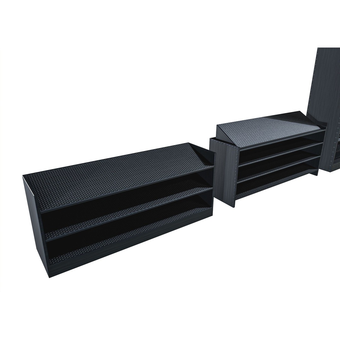 Gun Storage Rack 3D Model – Low Poly Tactical Asset, FBX, PBR - View 7