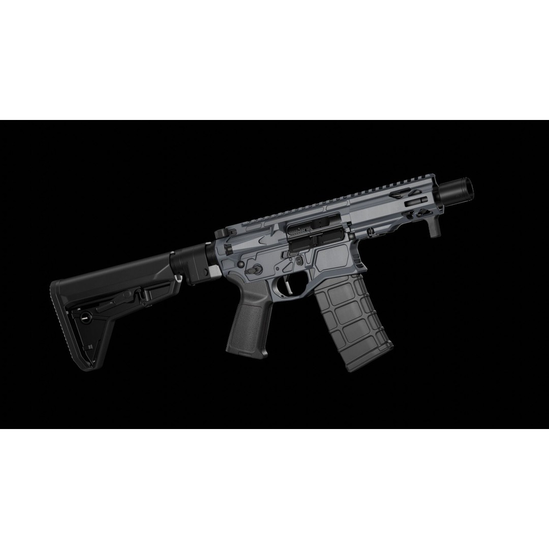Quentin Defense ARQ - 15 Low-Poly 3D Model – Game-Ready FBX Asset - View 3
