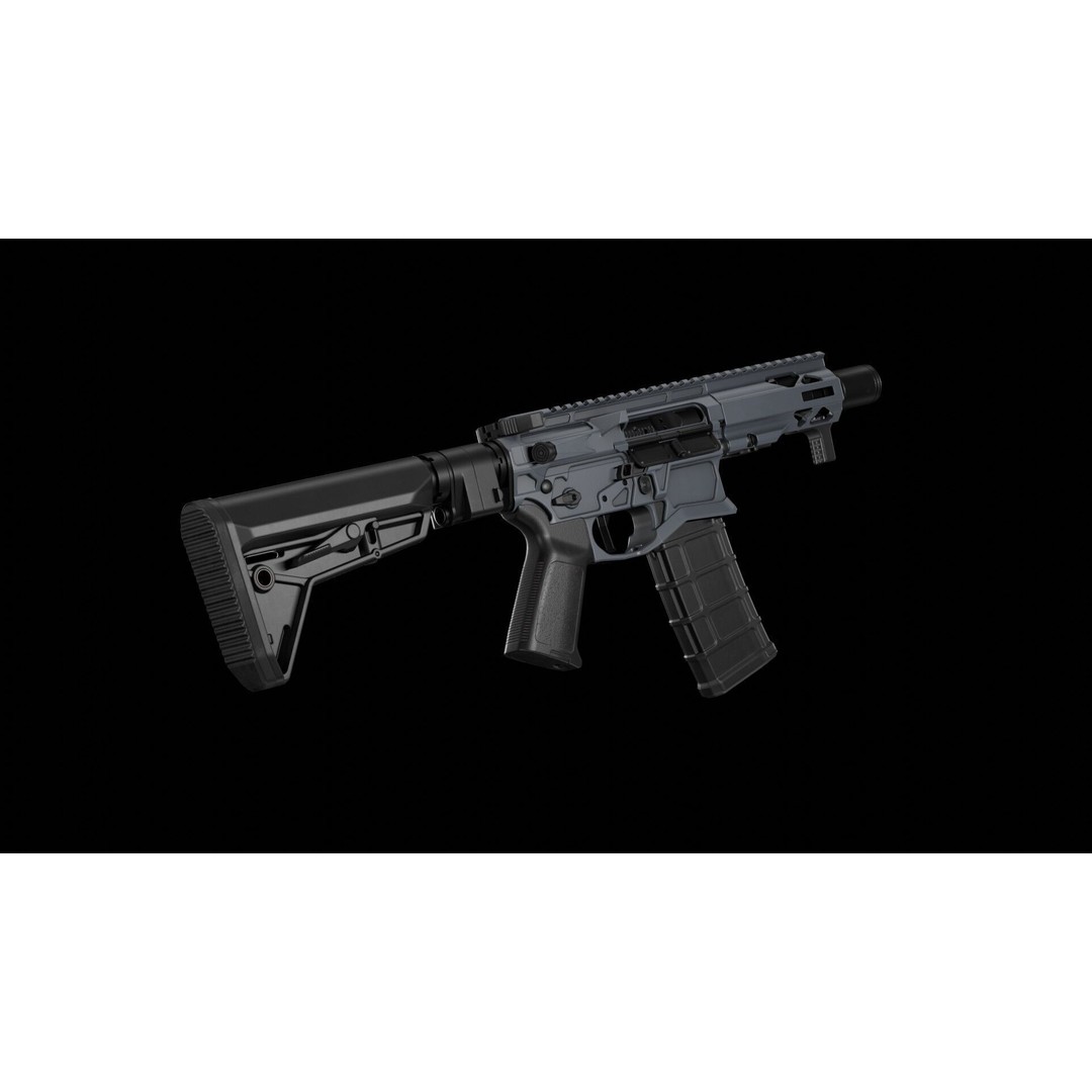 Quentin Defense ARQ - 15 Low-Poly 3D Model – Game-Ready FBX Asset - View 4