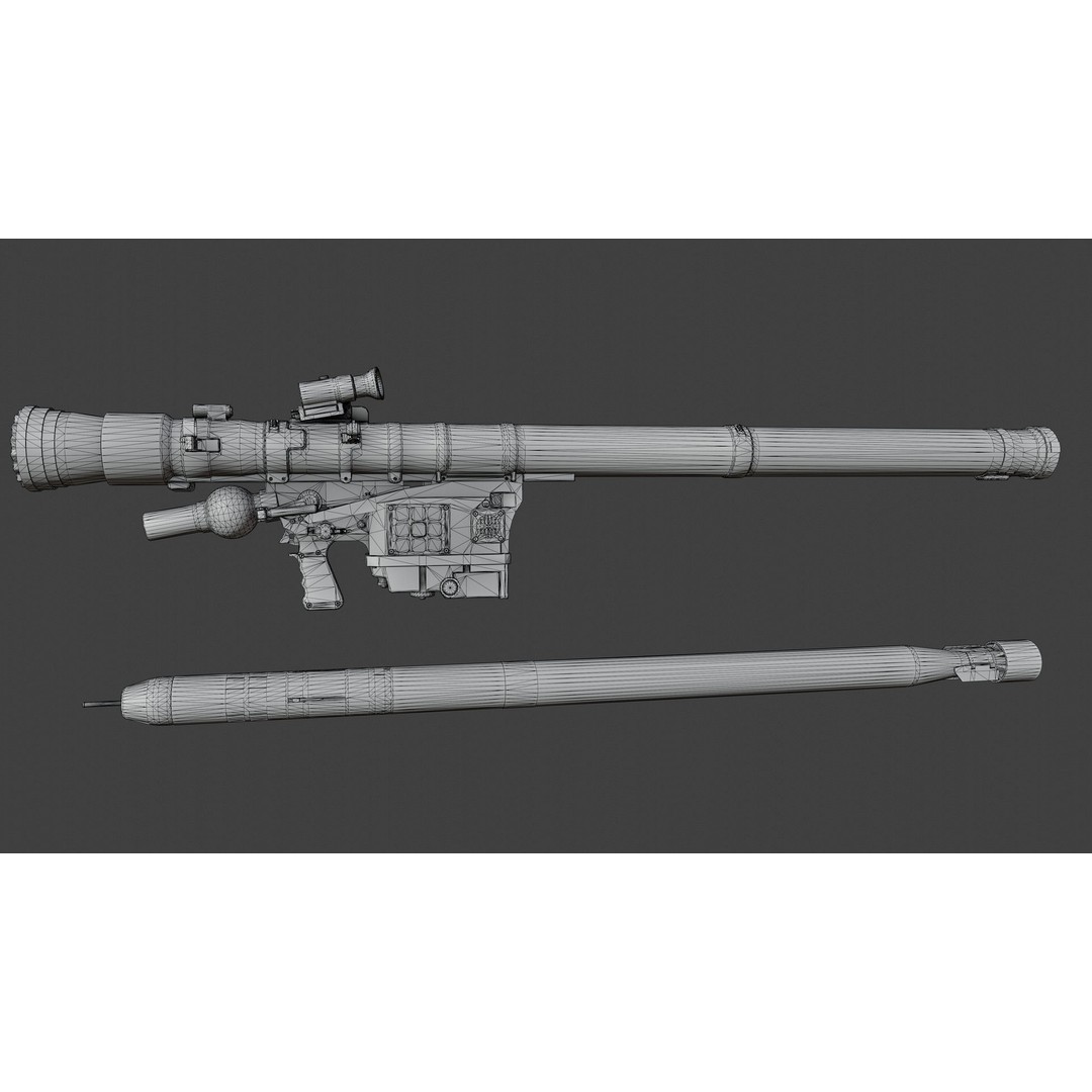 Piorun MANPADS 3D Model – Low Poly Rigged Military Asset, FBX - View 10