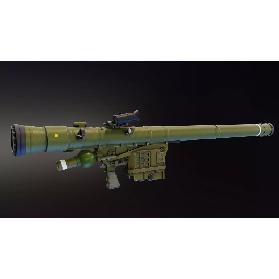 Piorun MANPADS 3D Model – Low Poly Rigged Military Asset, FBX - View 2